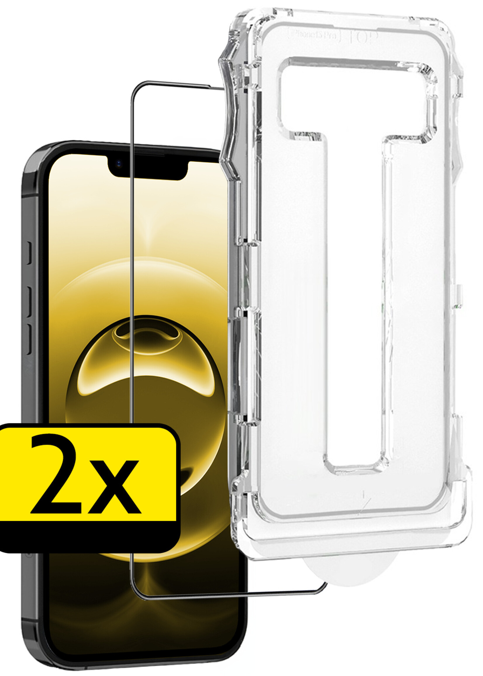 LUQ LUQ iPhone 16E Hybrid Screenprotector - 2 PACK