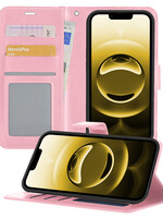 LUQ LUQ iPhone 16E Hoesje Bookcase - Lichtroze