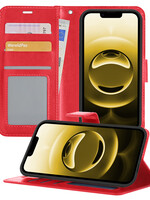 LUQ LUQ iPhone 16E Hoesje Bookcase - Rood