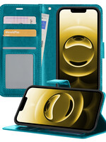 LUQ LUQ iPhone 16E Hoesje Bookcase - Turquoise