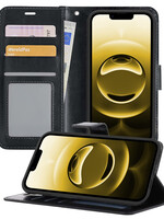 LUQ LUQ iPhone 16E Hoesje Bookcase - Zwart