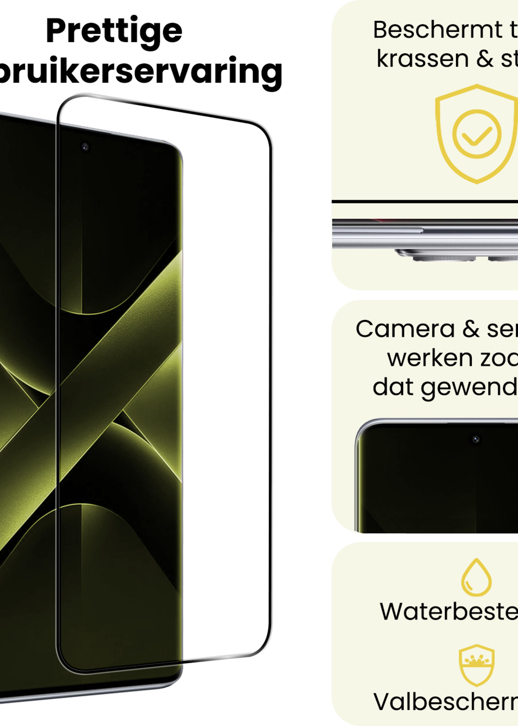 LUQ LUQ Xiaomi Poco X7 Screenprotector Glas  - 3 PACK