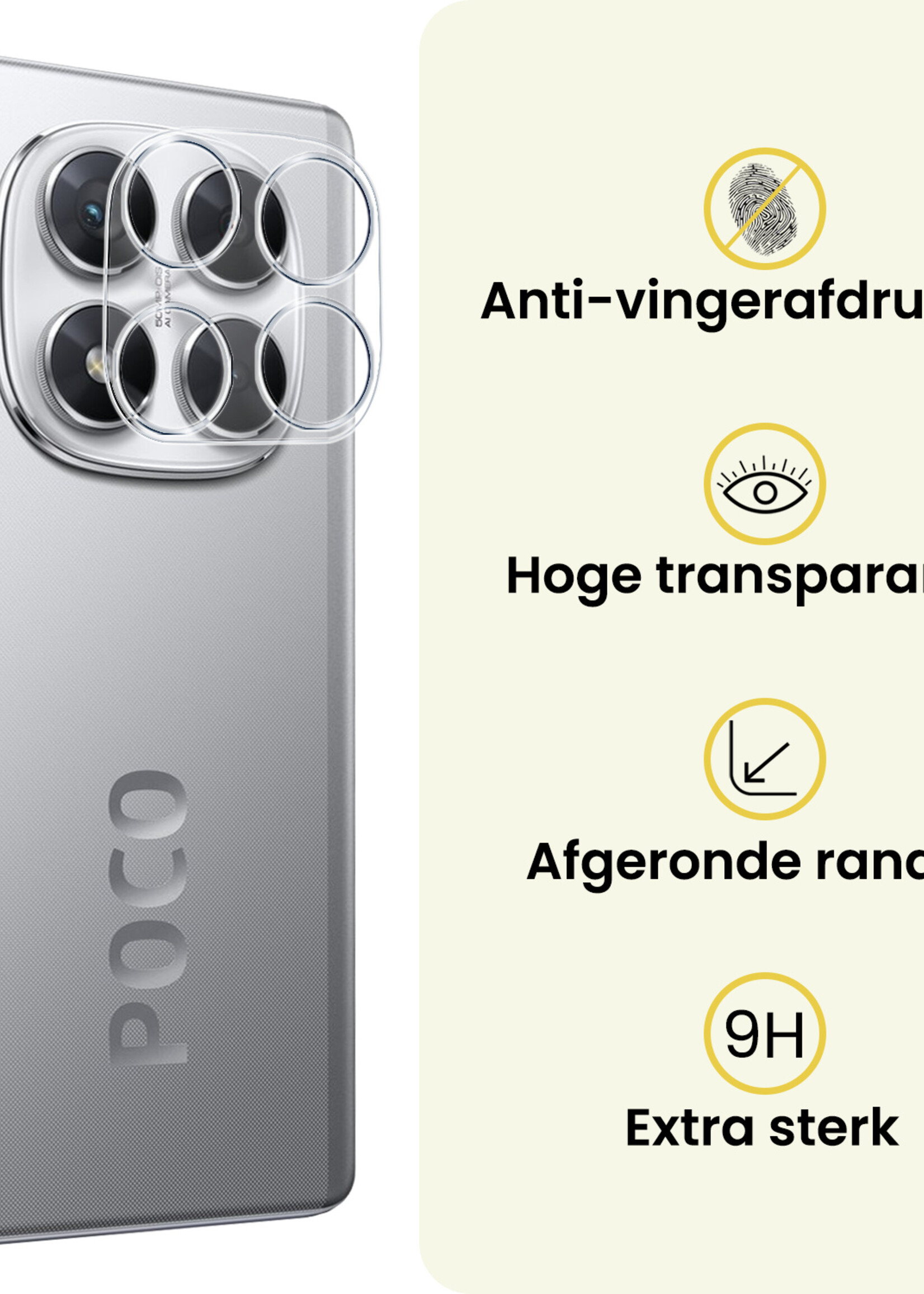 LUQ LUQ Xiaomi Poco X7 Camera Screenprotector - 2 PACK