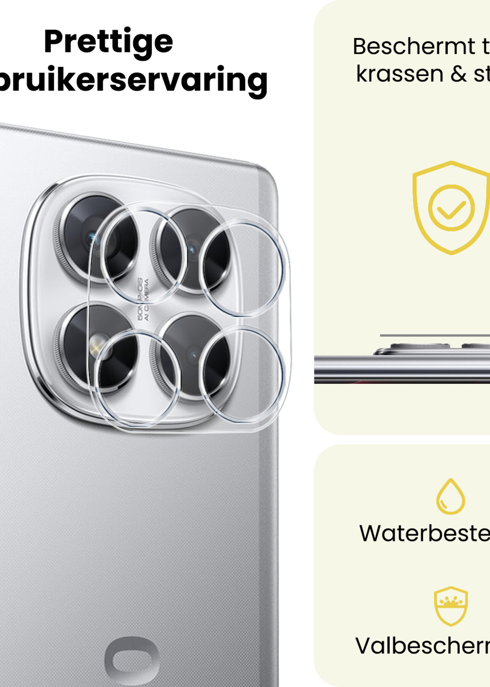 LUQ LUQ Xiaomi Poco X7 Camera Screenprotector - 2 PACK