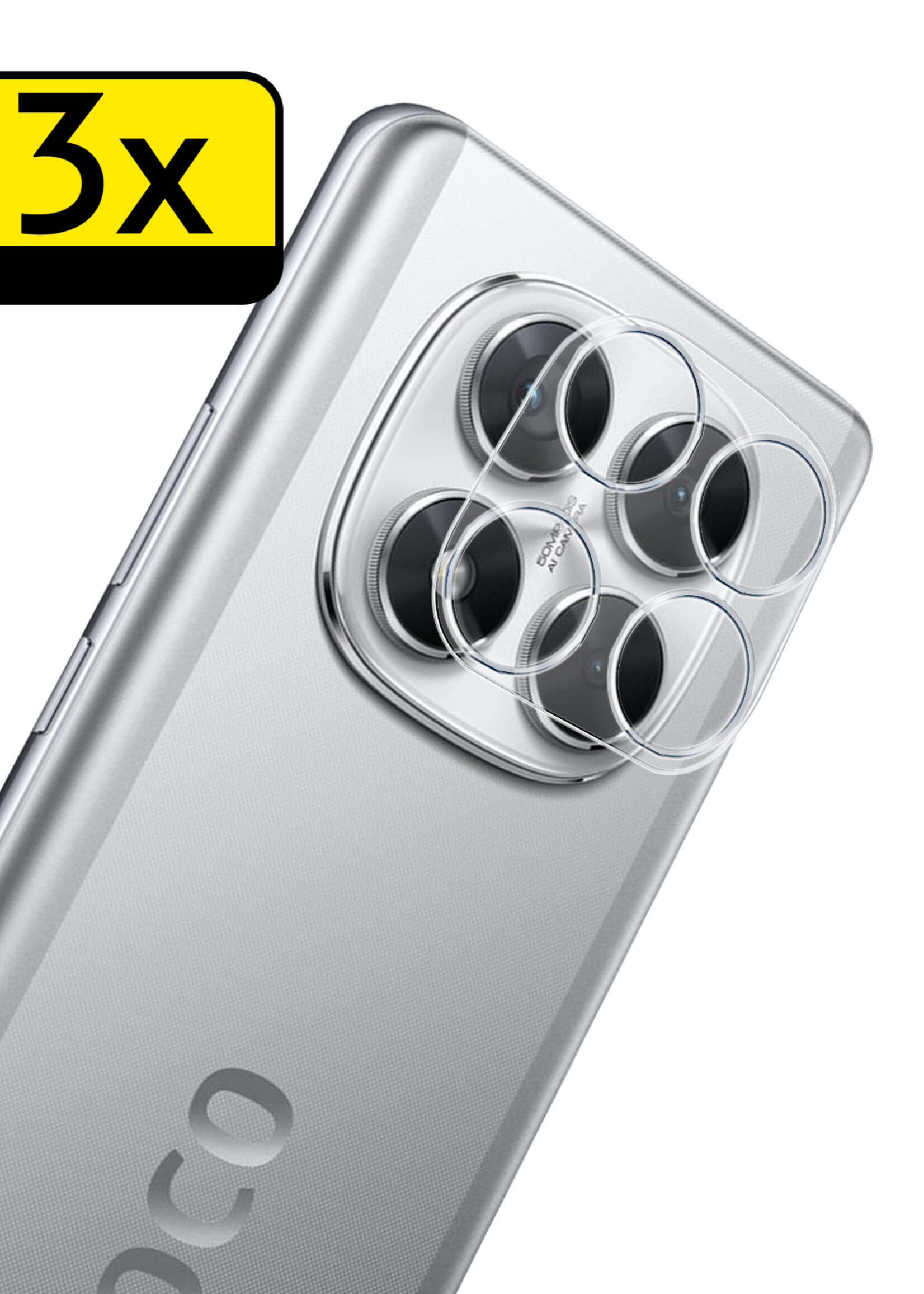 LUQ LUQ Xiaomi Poco X7 Camera Screenprotector - 3 PACK