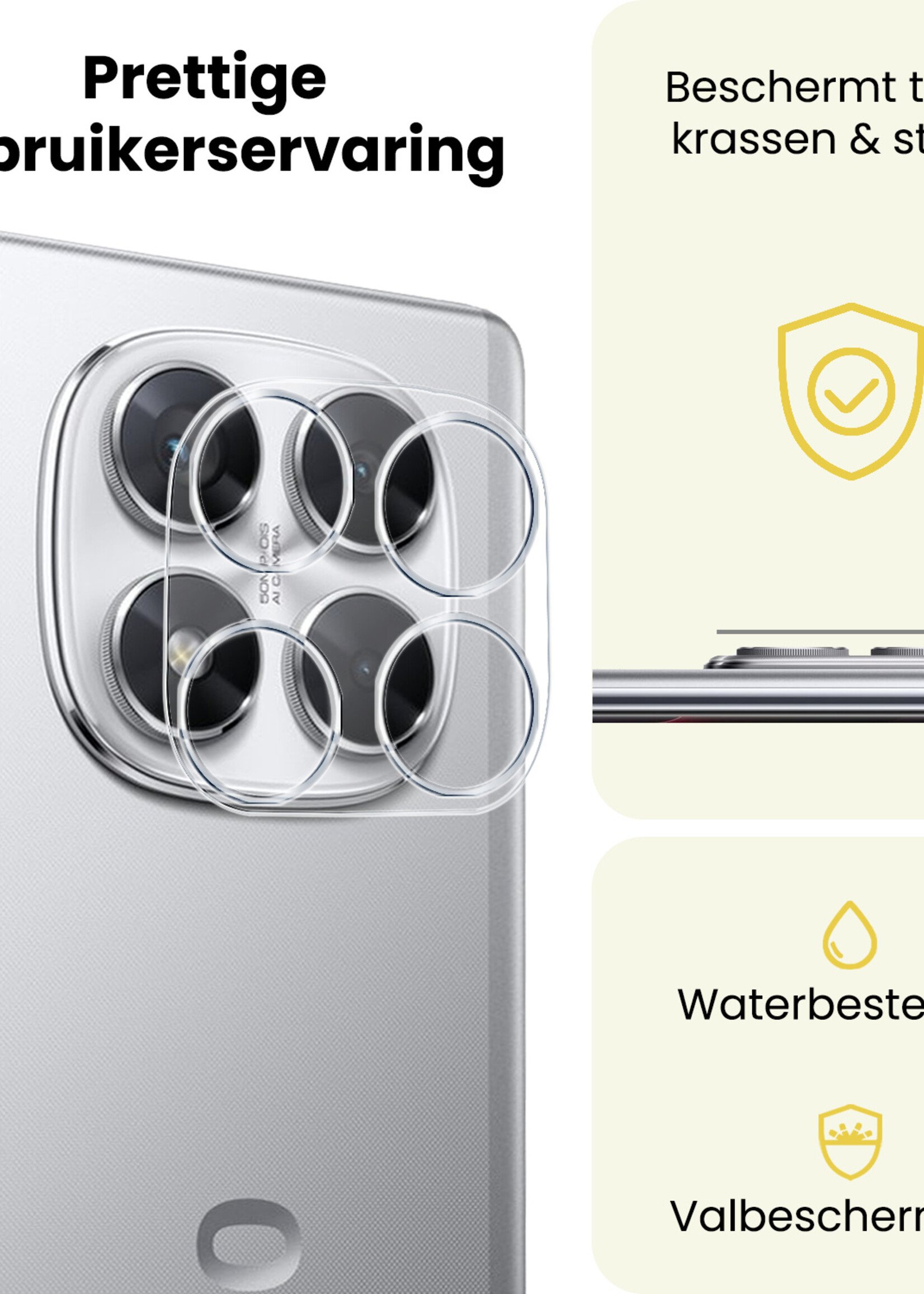 LUQ LUQ Xiaomi Poco X7 Camera Screenprotector - 3 PACK