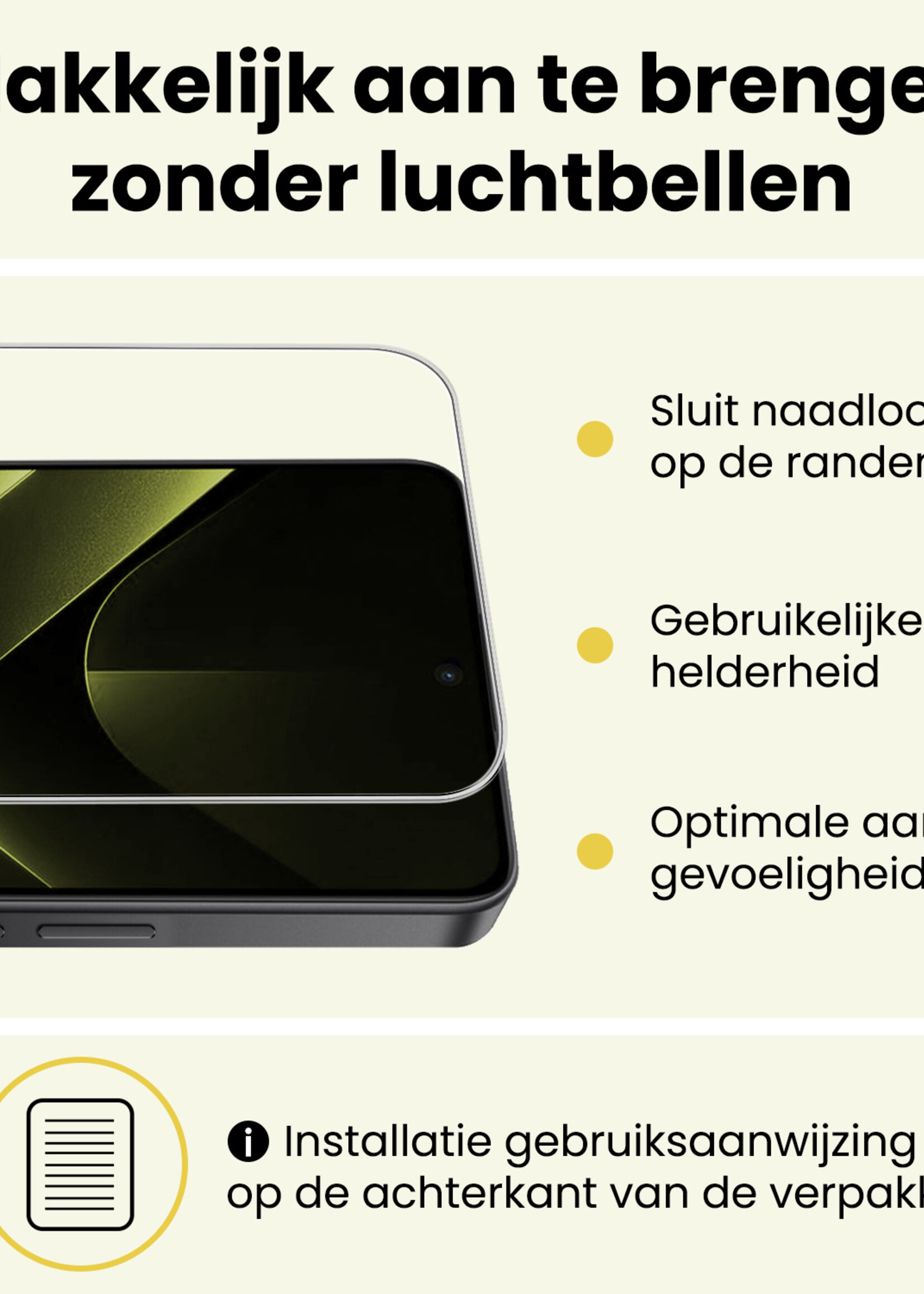 LUQ LUQ Xiaomi Poco X7 Pro Screenprotector Glas