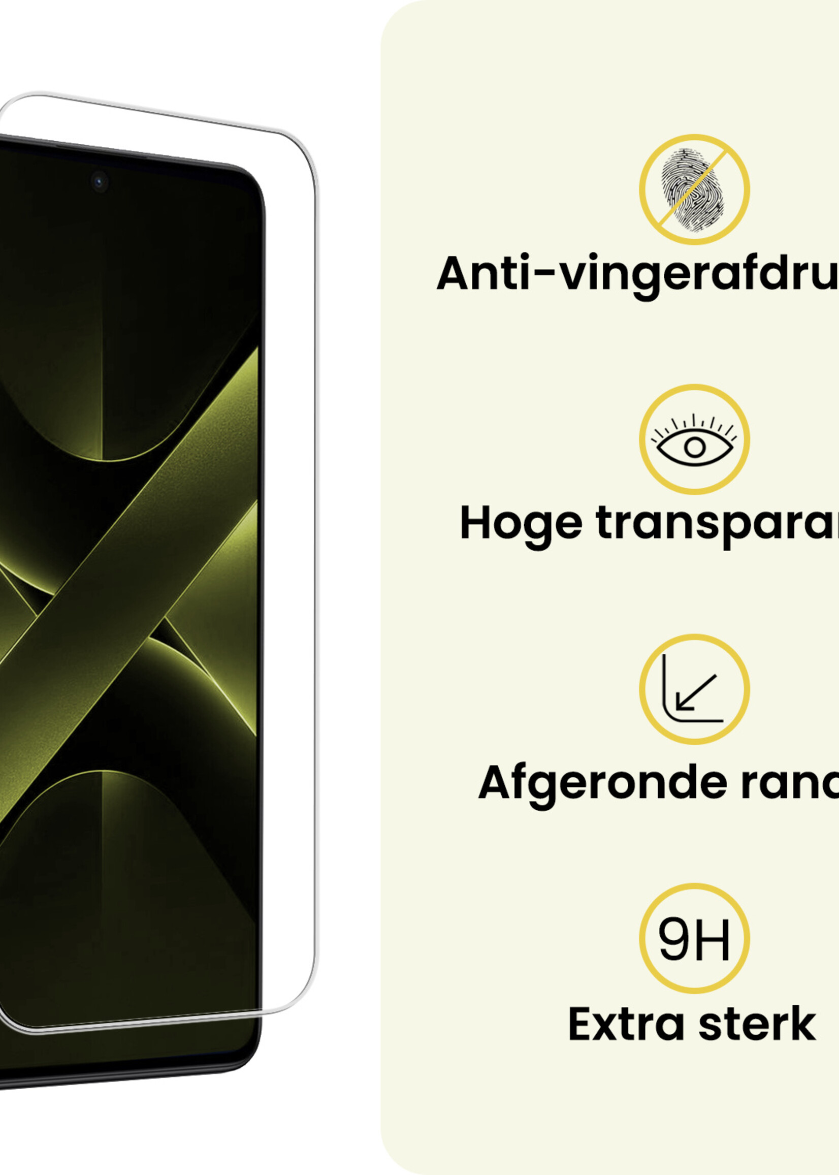 LUQ LUQ Xiaomi Poco X7 Pro Screenprotector Glas  - 3 PACK