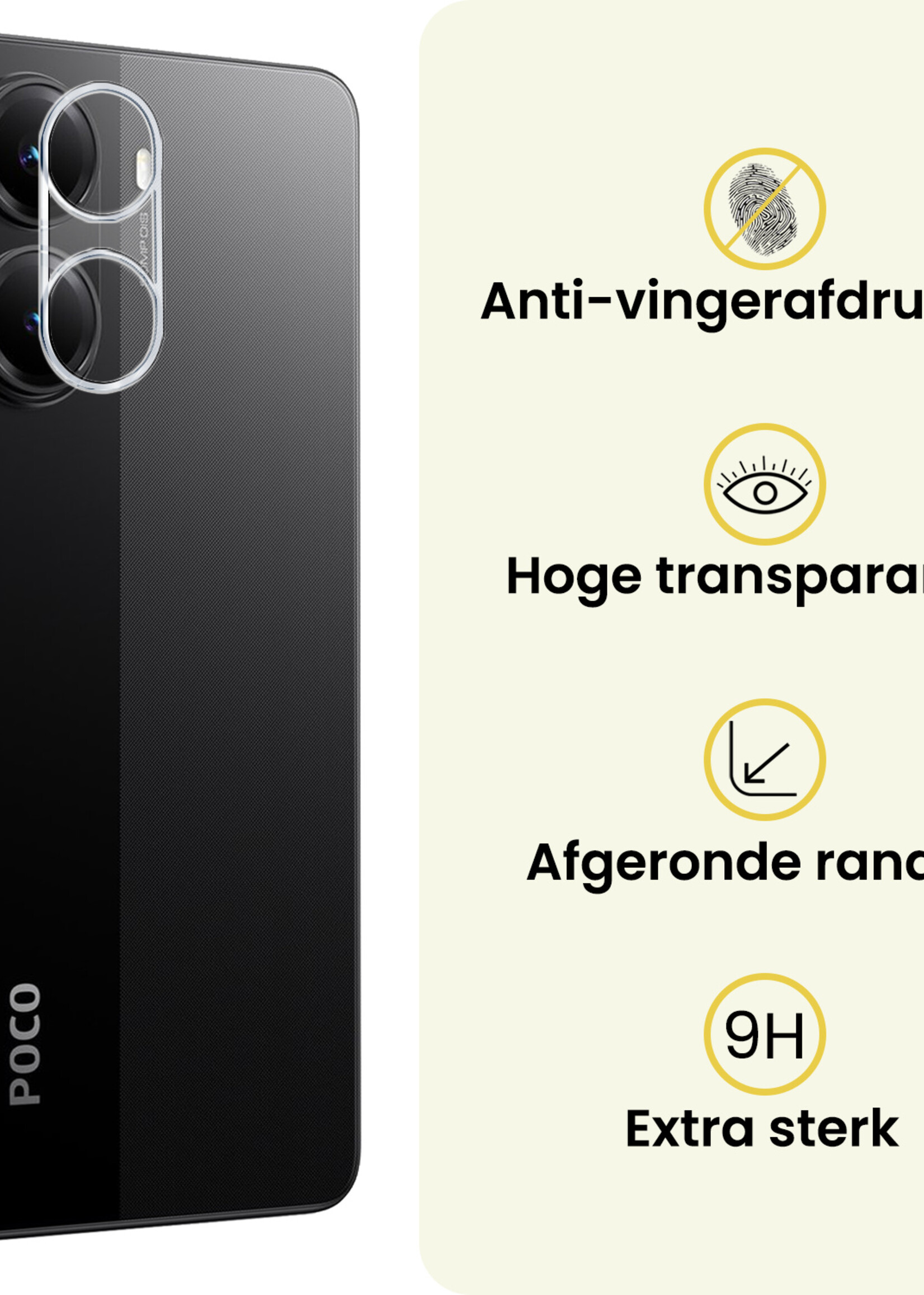 LUQ LUQ Xiaomi Poco X7 Pro Camera Screenprotector - 3 PACK