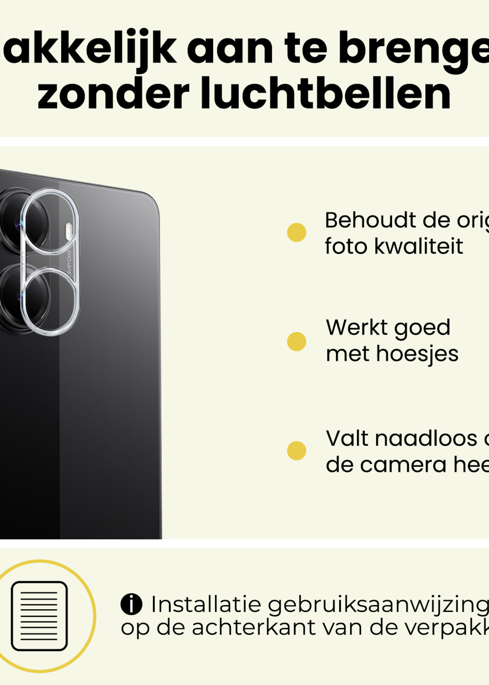 LUQ LUQ Xiaomi Poco X7 Pro Camera Screenprotector - 3 PACK