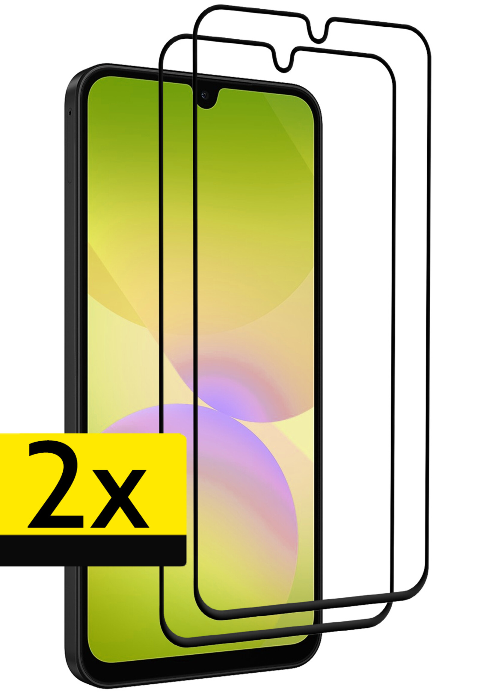 LUQ LUQ Samsung Galaxy A26 Screenprotector Glas Full Cover - 2 PACK