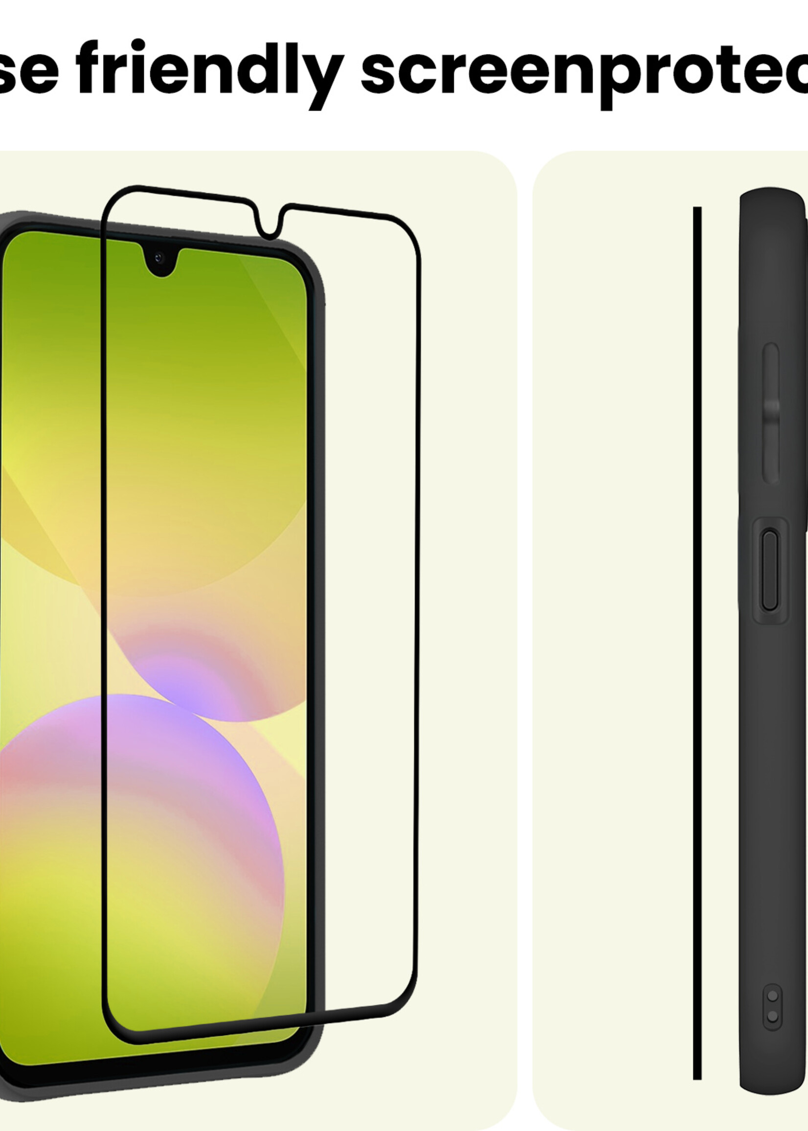 LUQ LUQ Samsung Galaxy A26 Screenprotector Glas Full Cover - 2 PACK