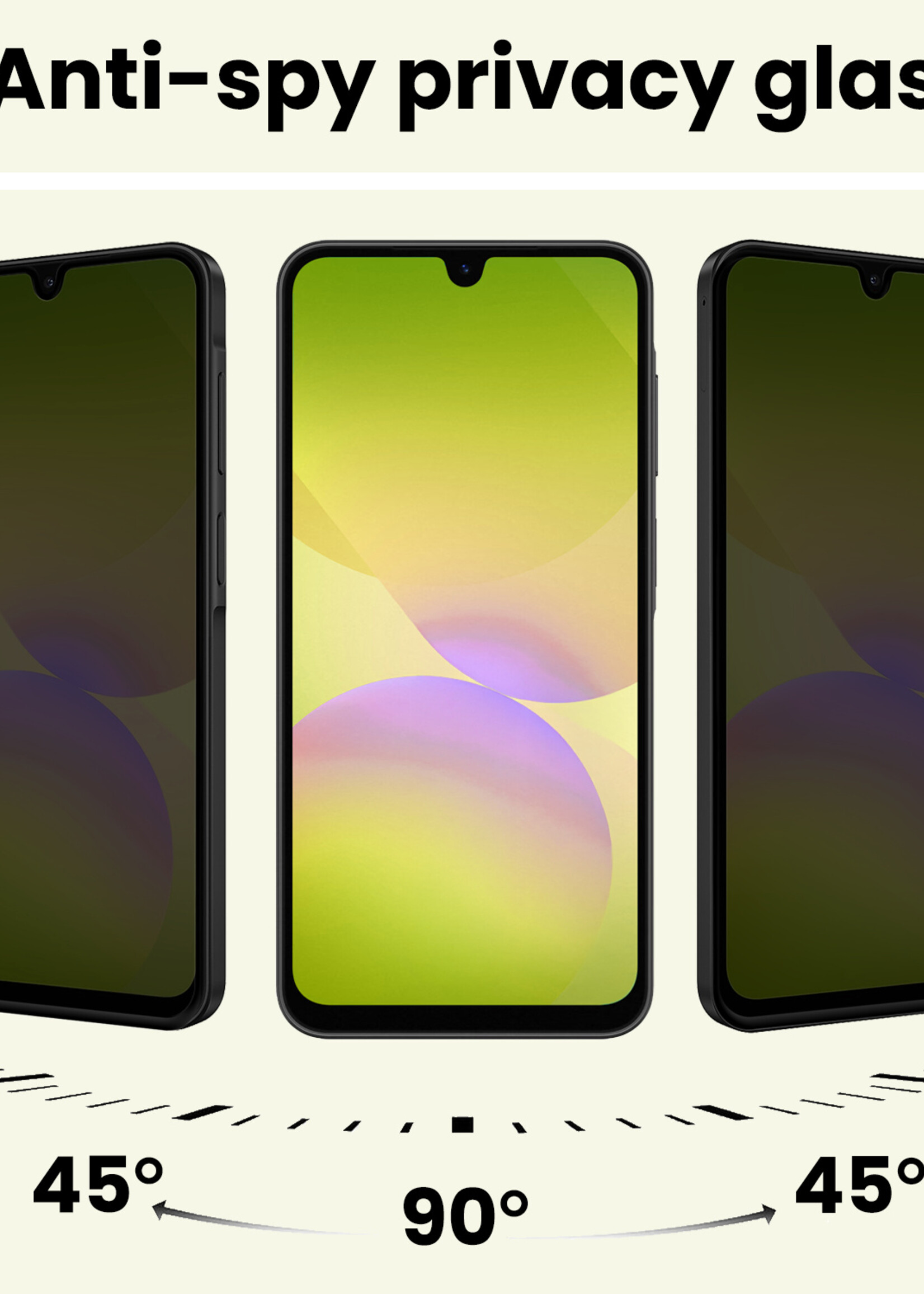 LUQ LUQ Samsung Galaxy A26 Screenprotector Glas Privacy