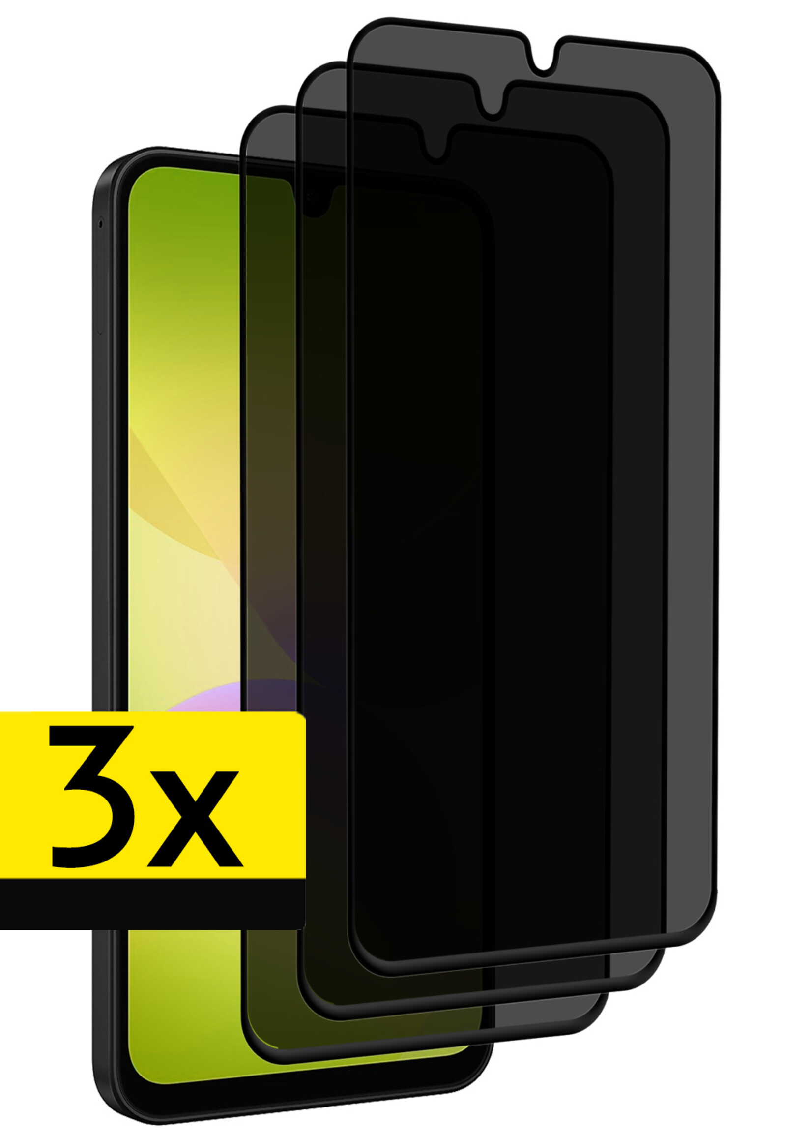 LUQ LUQ Samsung Galaxy A26 Screenprotector Glas Privacy - 3 PACK