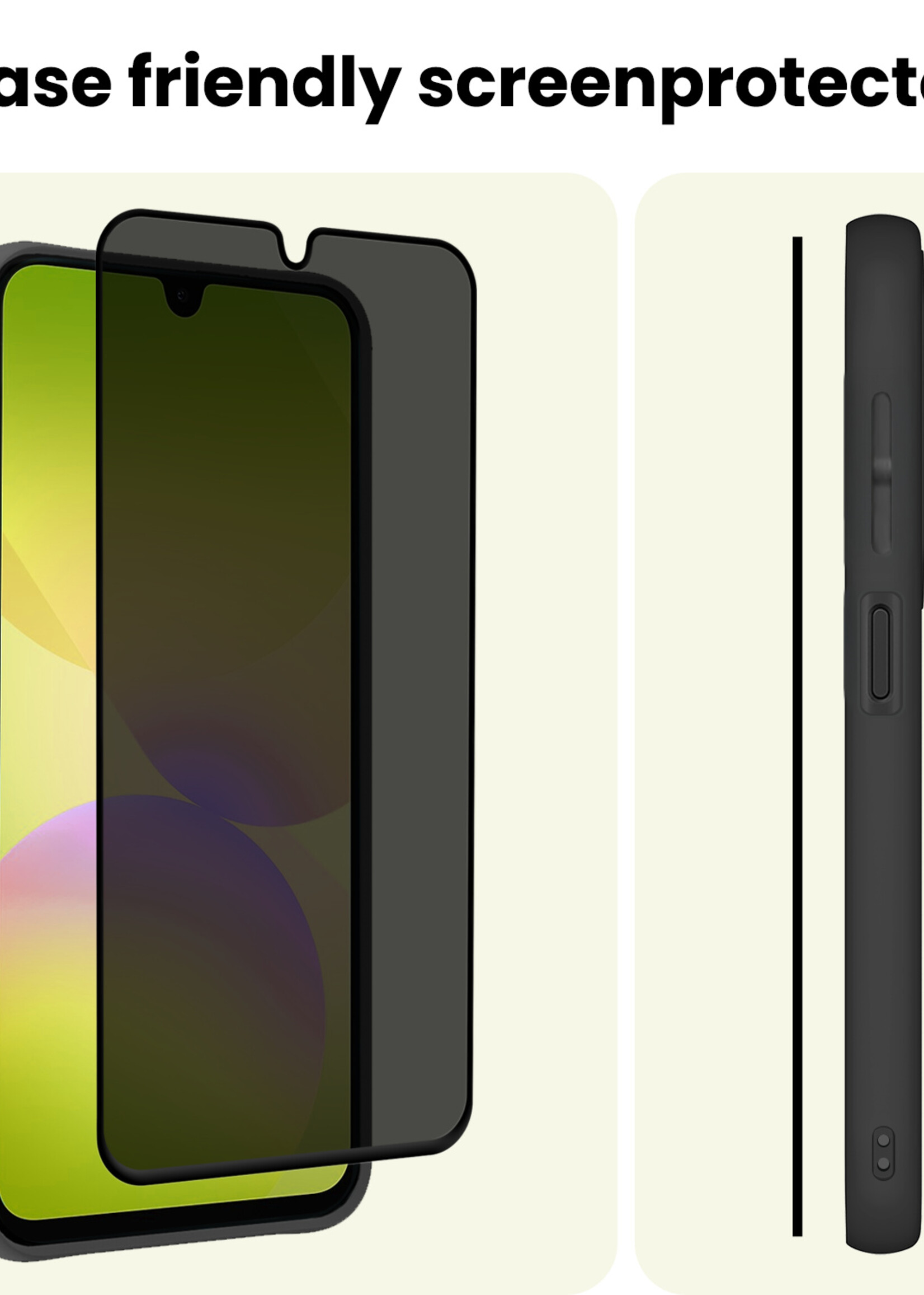 LUQ LUQ Samsung Galaxy A26 Screenprotector Glas Privacy - 3 PACK