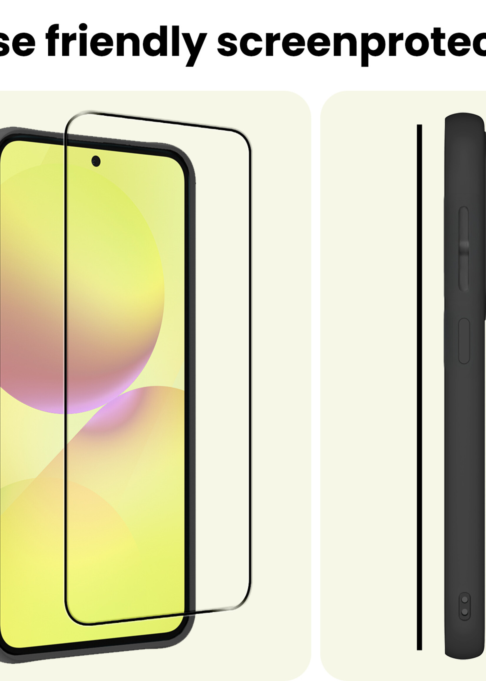 LUQ LUQ Samsung Galaxy A36 Screenprotector Glas Full Cover