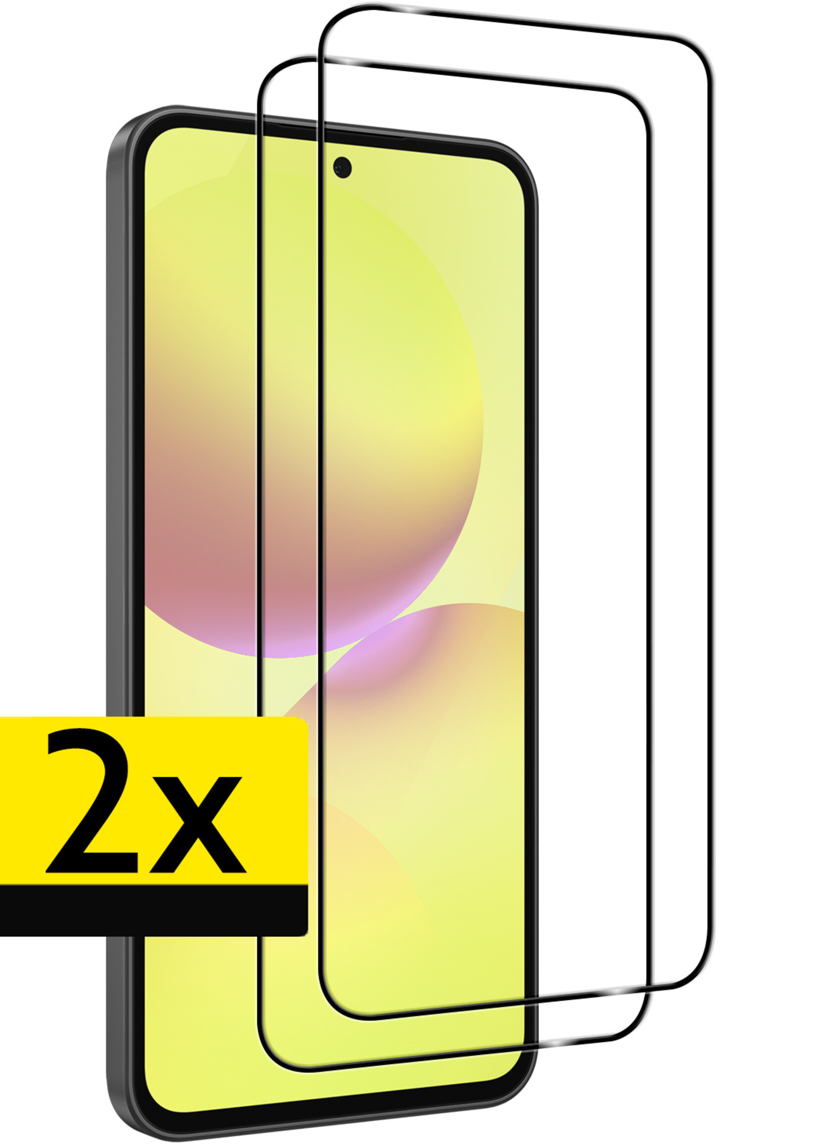 LUQ LUQ Samsung Galaxy A36 Screenprotector Glas Full Cover - 2 PACK