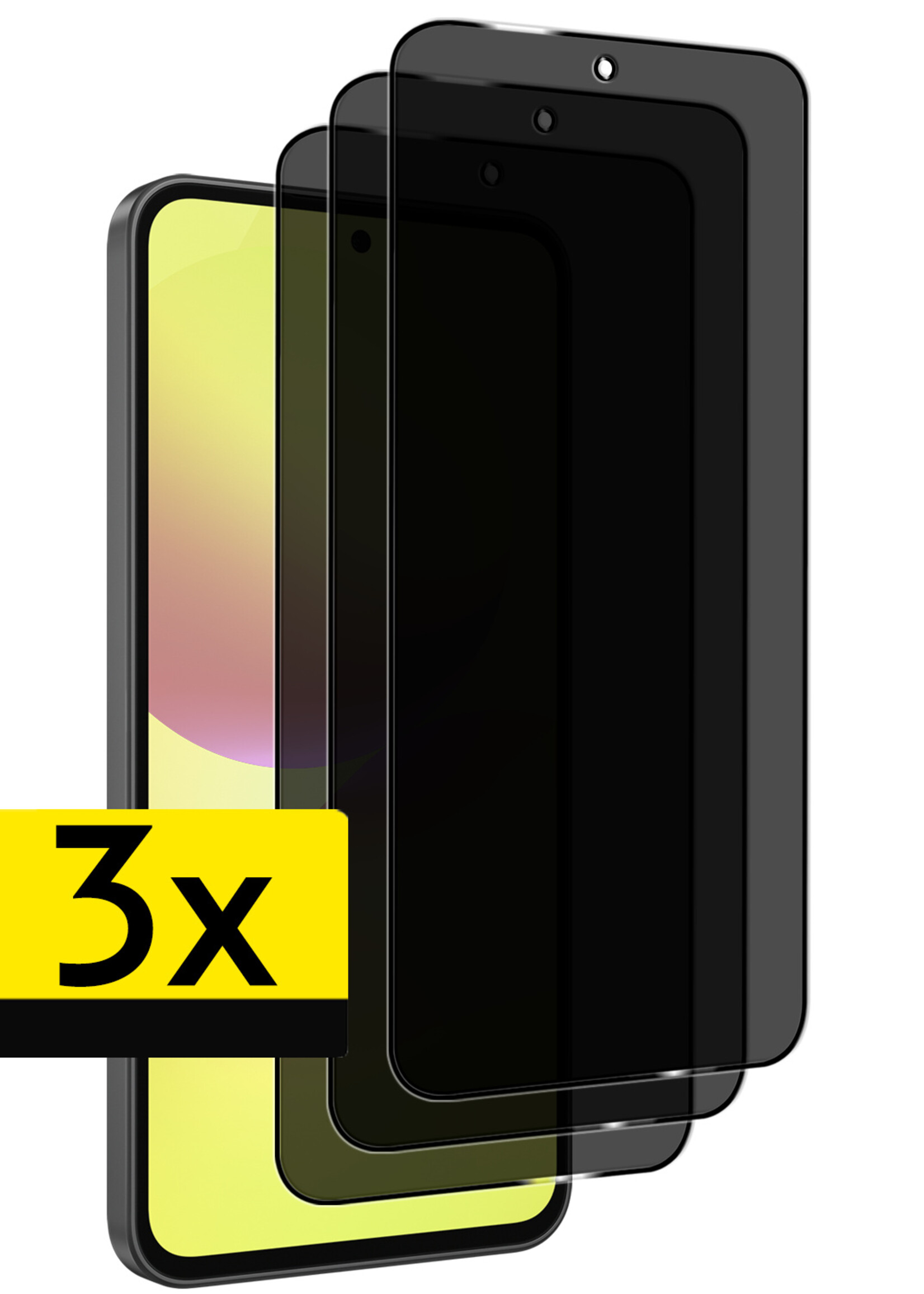 LUQ LUQ Samsung Galaxy A36 Screenprotector Glas Privacy - 3 PACK