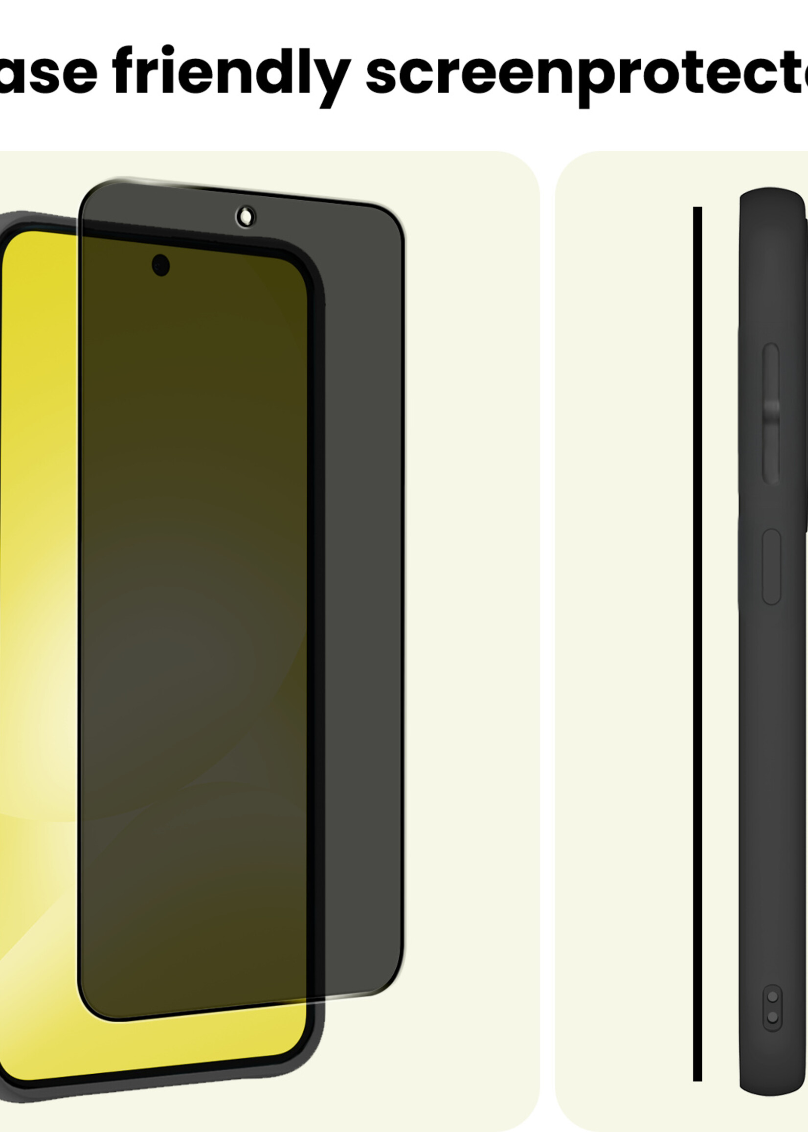 LUQ LUQ Samsung Galaxy A56 Screenprotector Glas Privacy