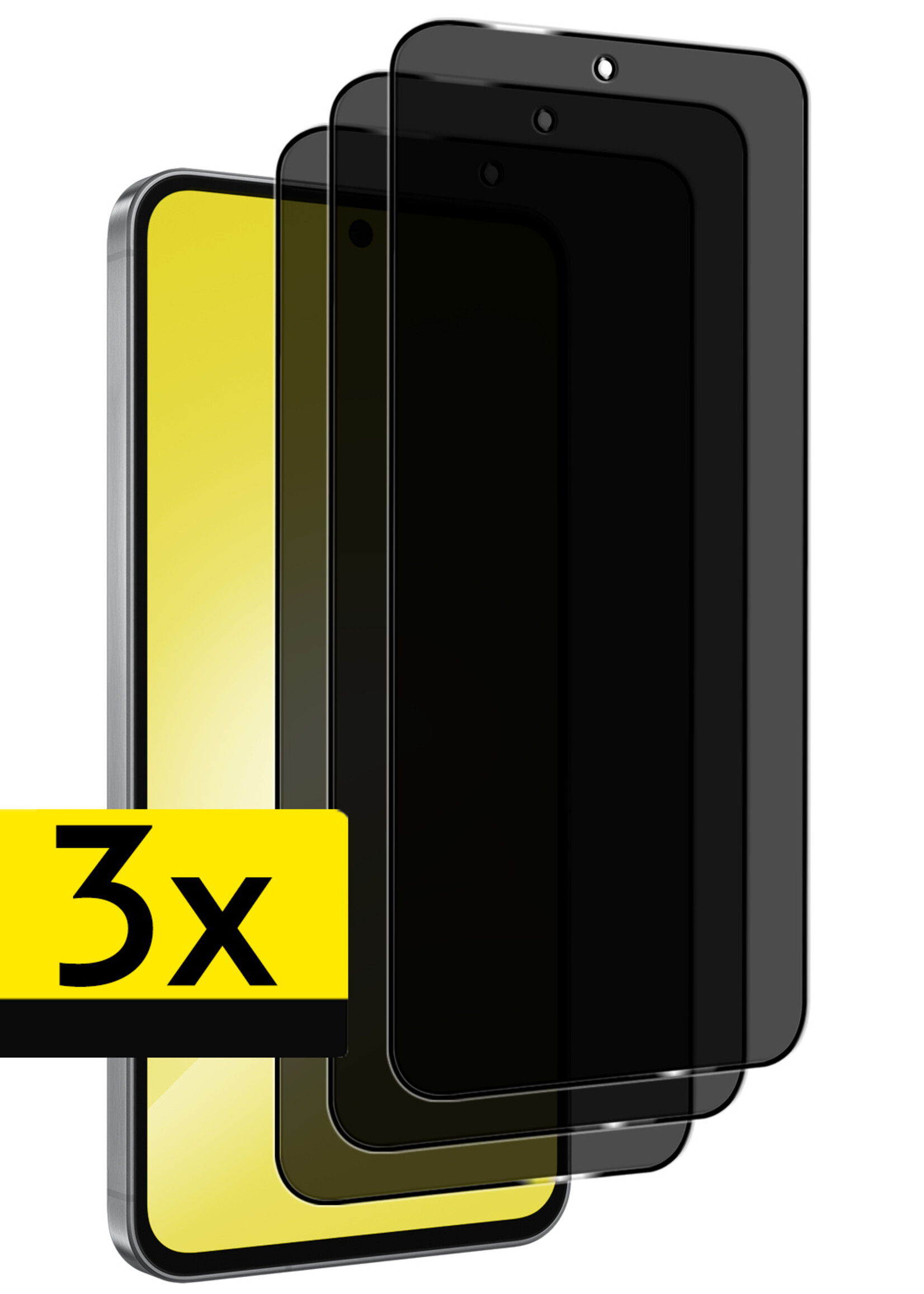 LUQ LUQ Samsung Galaxy A56 Screenprotector Glas Privacy - 3 PACK