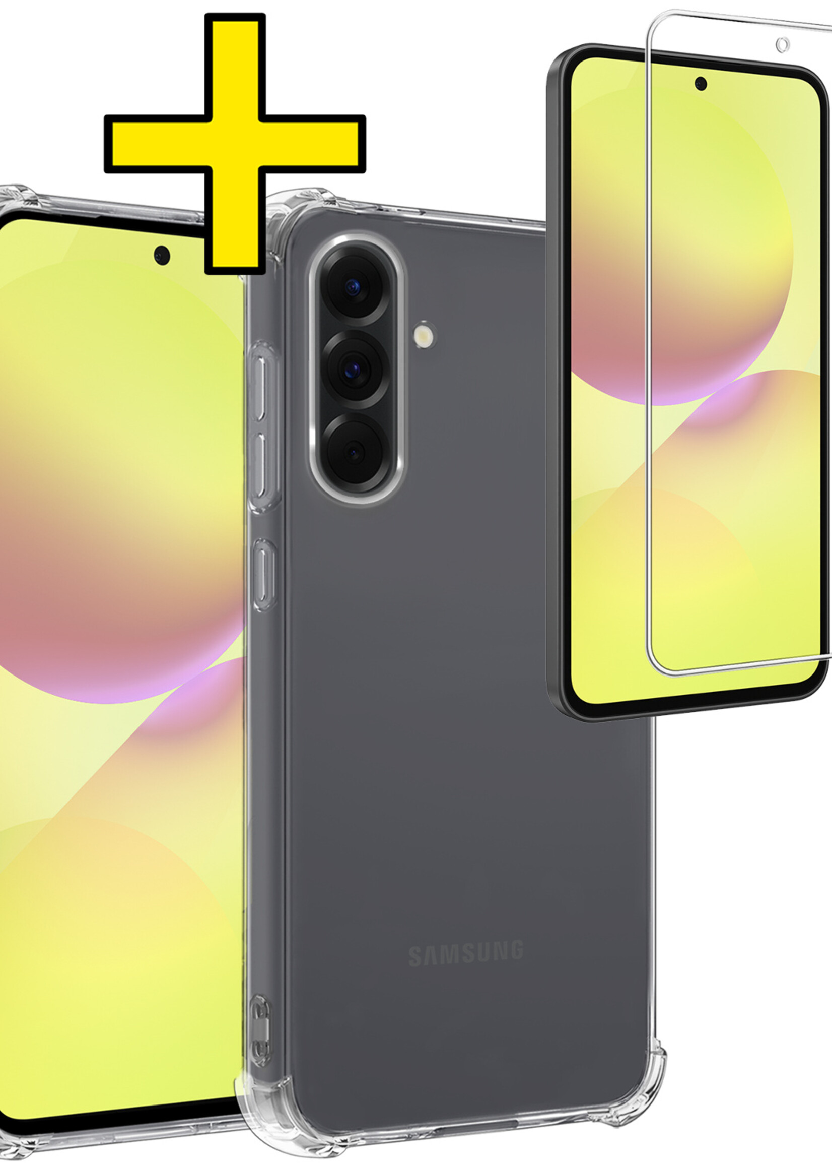 LUQ LUQ Samsung Galaxy A36 Hoesje Shockproof Met Screenprotector