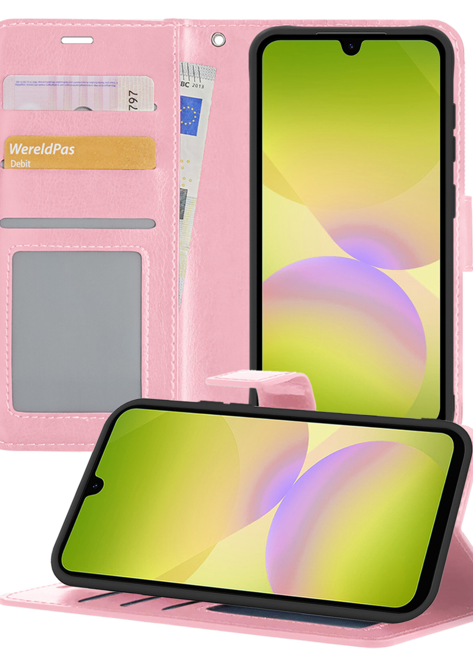 LUQ LUQ Samsung Galaxy A26 Hoesje Bookcase - Lichtroze