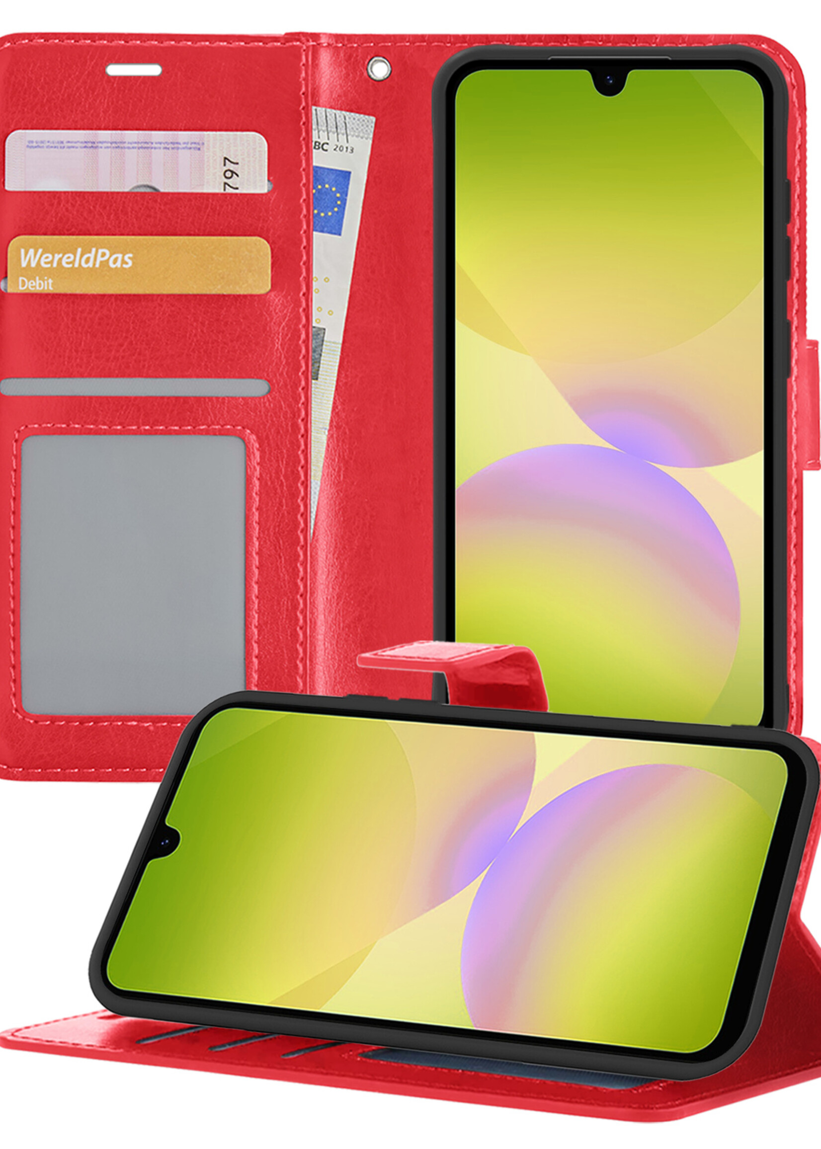 LUQ LUQ Samsung Galaxy A26 Hoesje Bookcase - Rood