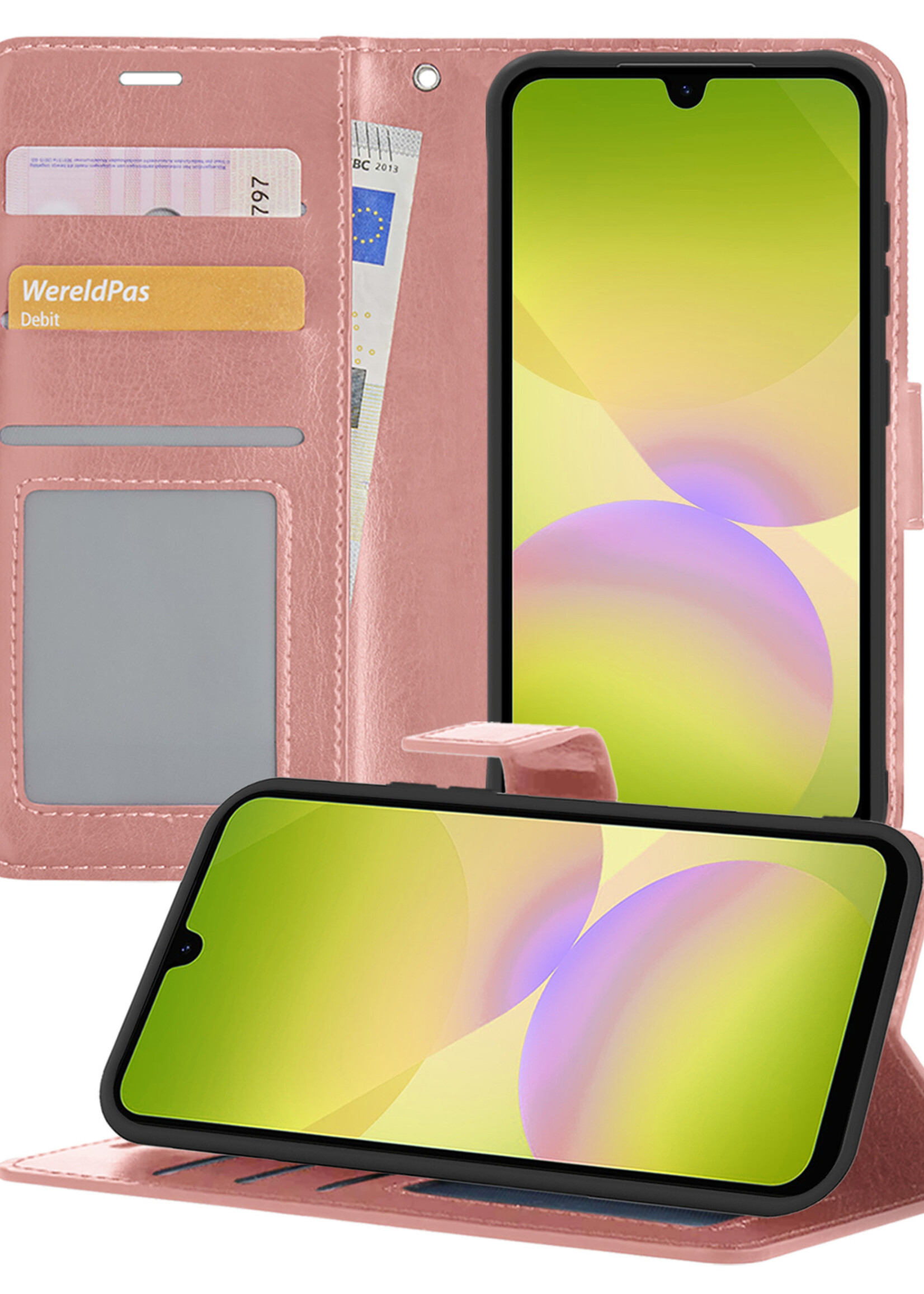 LUQ LUQ Samsung Galaxy A26 Hoesje Bookcase - Rose Goud