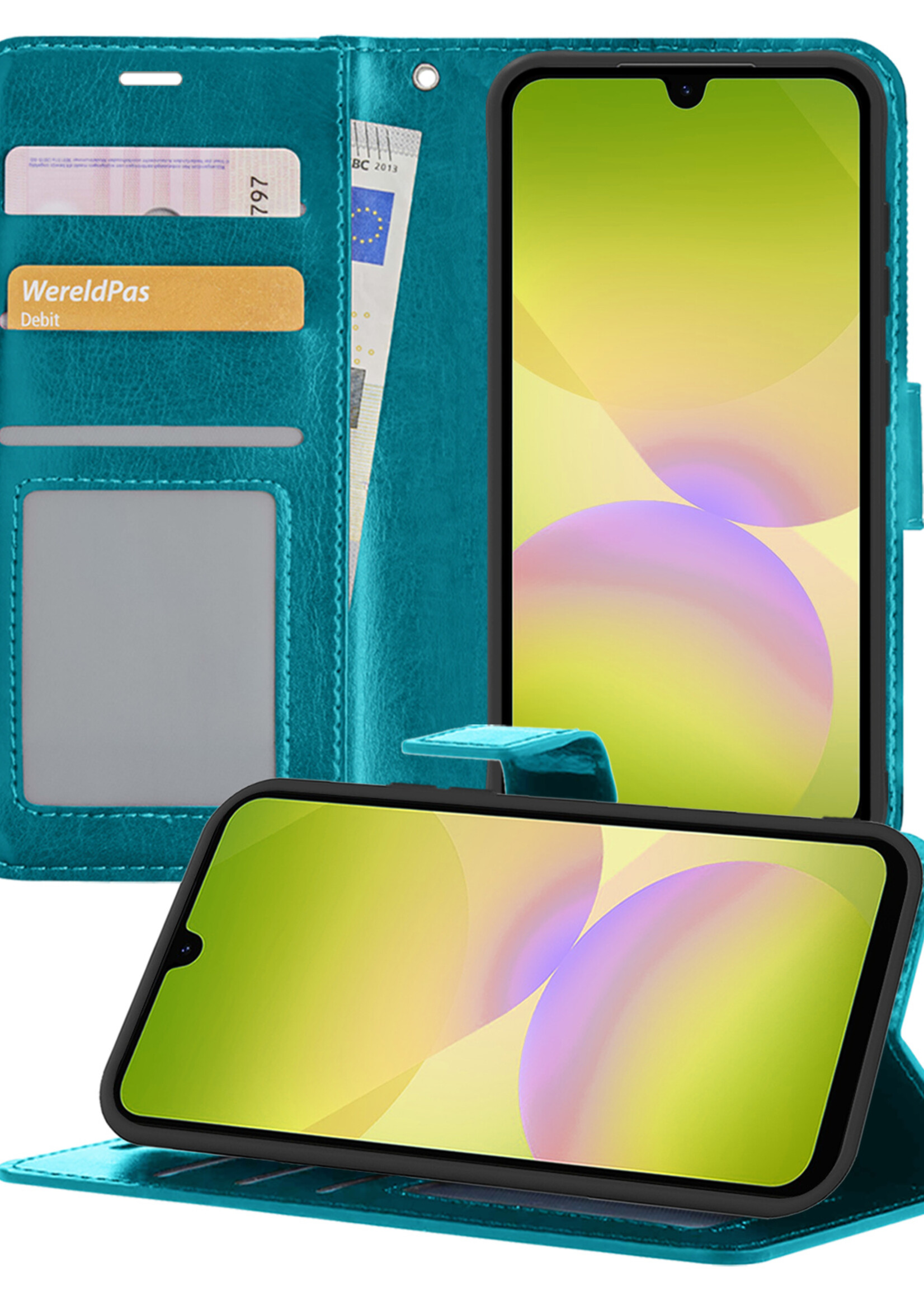 LUQ LUQ Samsung Galaxy A26 Hoesje Bookcase - Turquoise