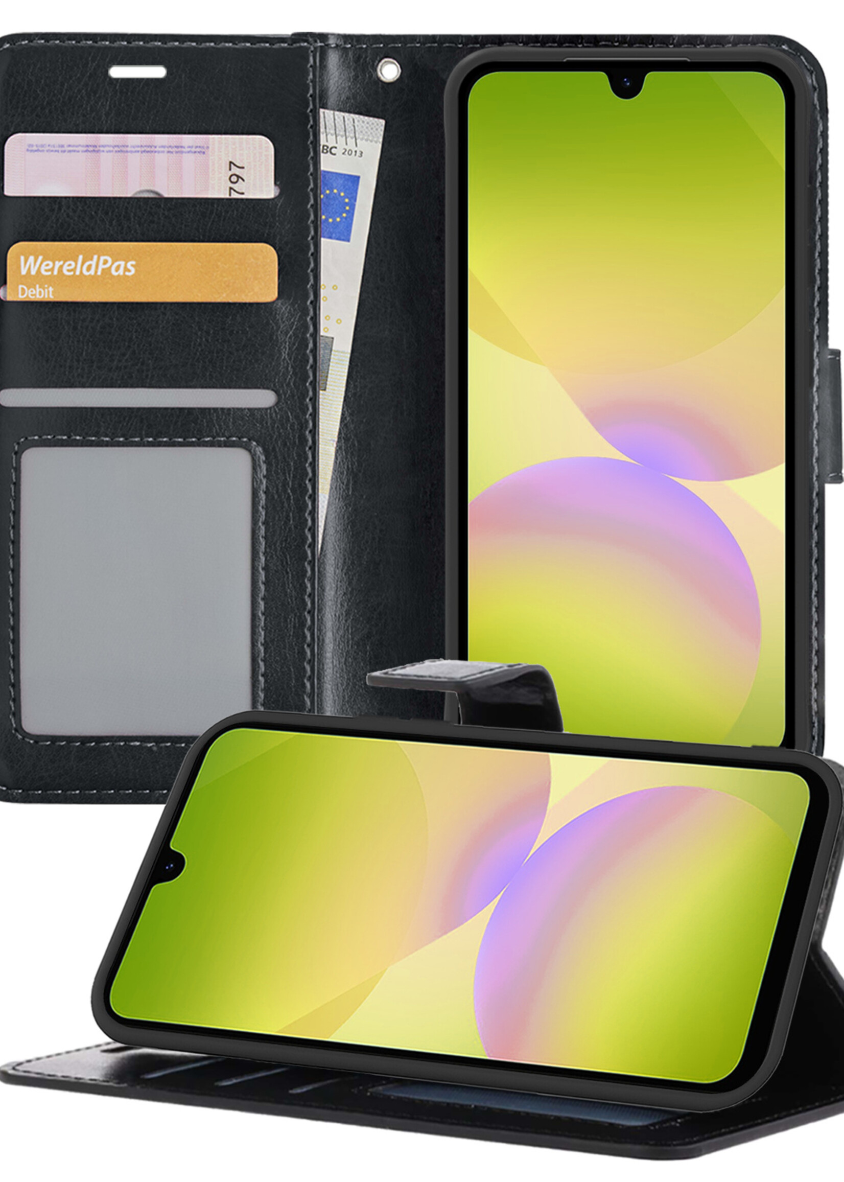 LUQ LUQ Samsung Galaxy A26 Hoesje Bookcase - Zwart