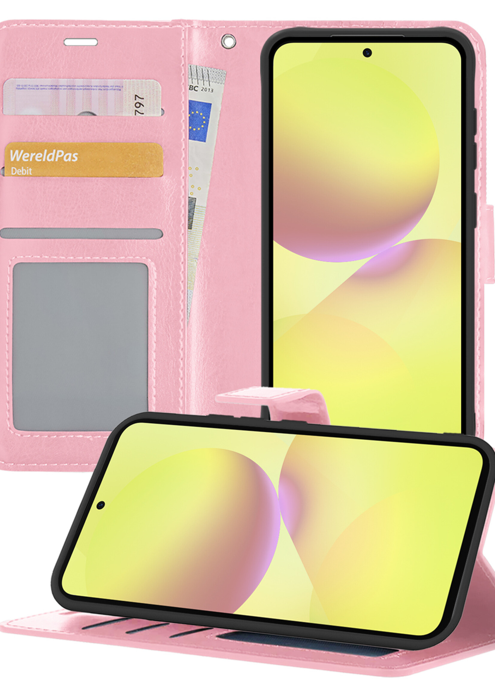 LUQ LUQ Samsung Galaxy A36 Hoesje Bookcase - Lichtroze