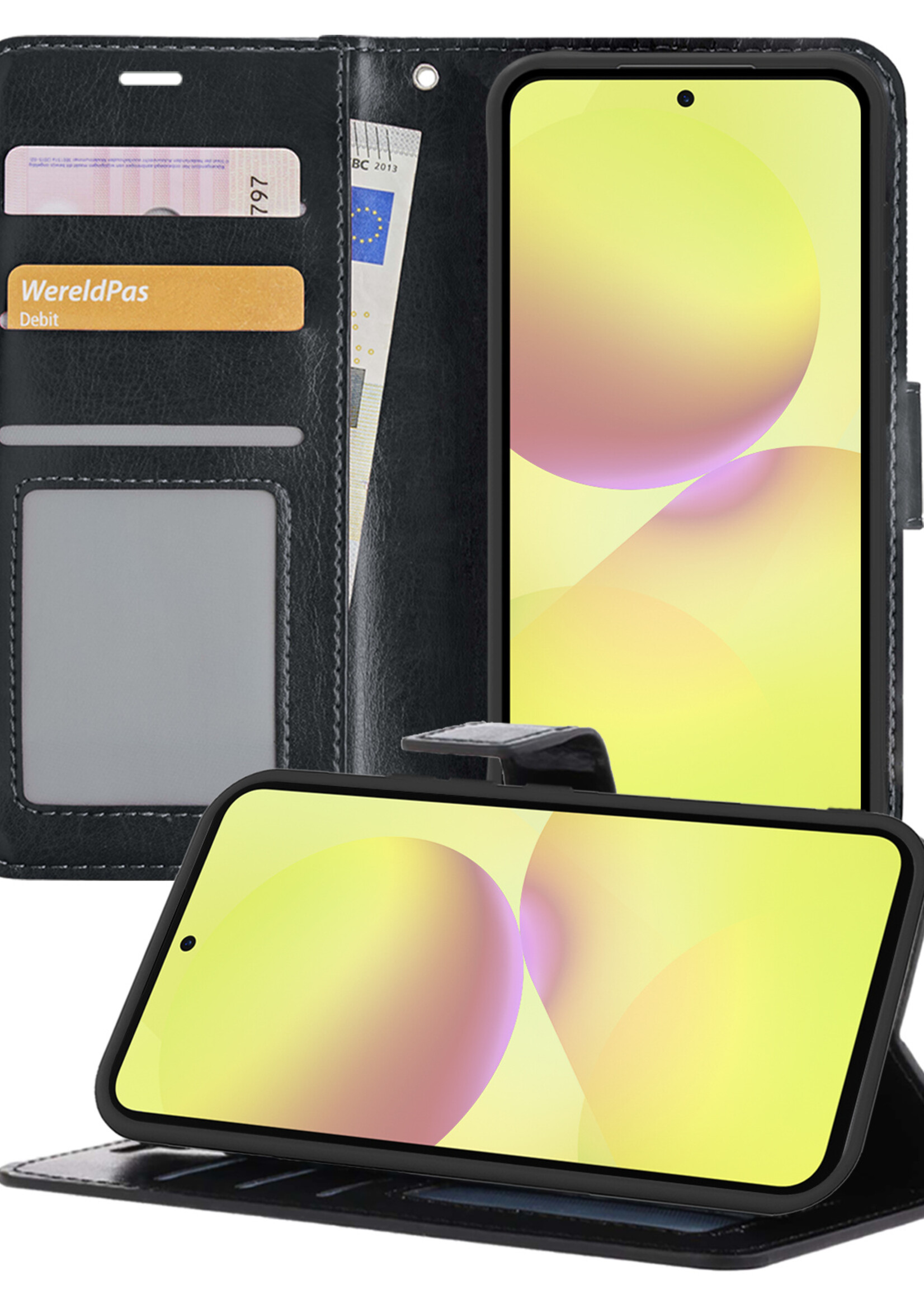 LUQ LUQ Samsung Galaxy A36 Hoesje Bookcase - Zwart