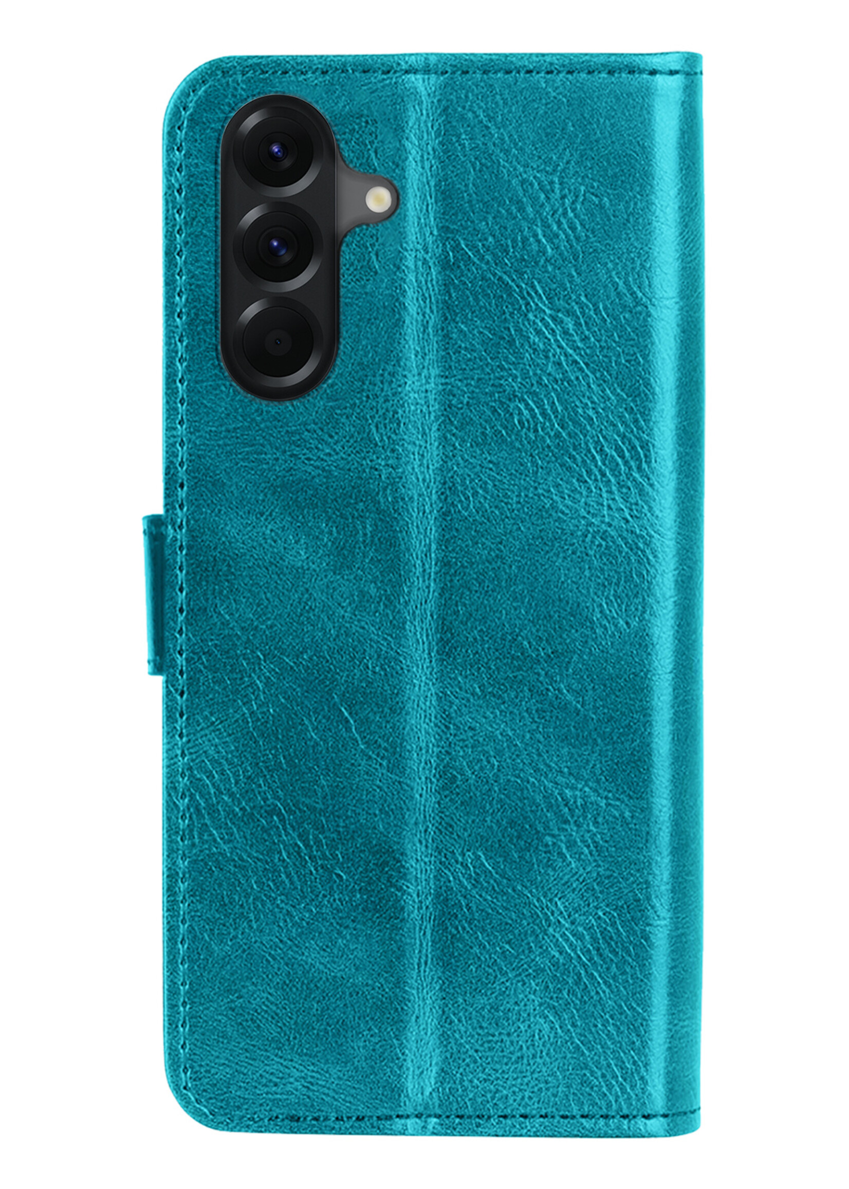 LUQ LUQ Samsung Galaxy A36 Hoesje Bookcase Met 2x Screenprotector - Turquoise