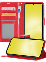 LUQ LUQ Samsung Galaxy A56 Hoesje Bookcase - Rood