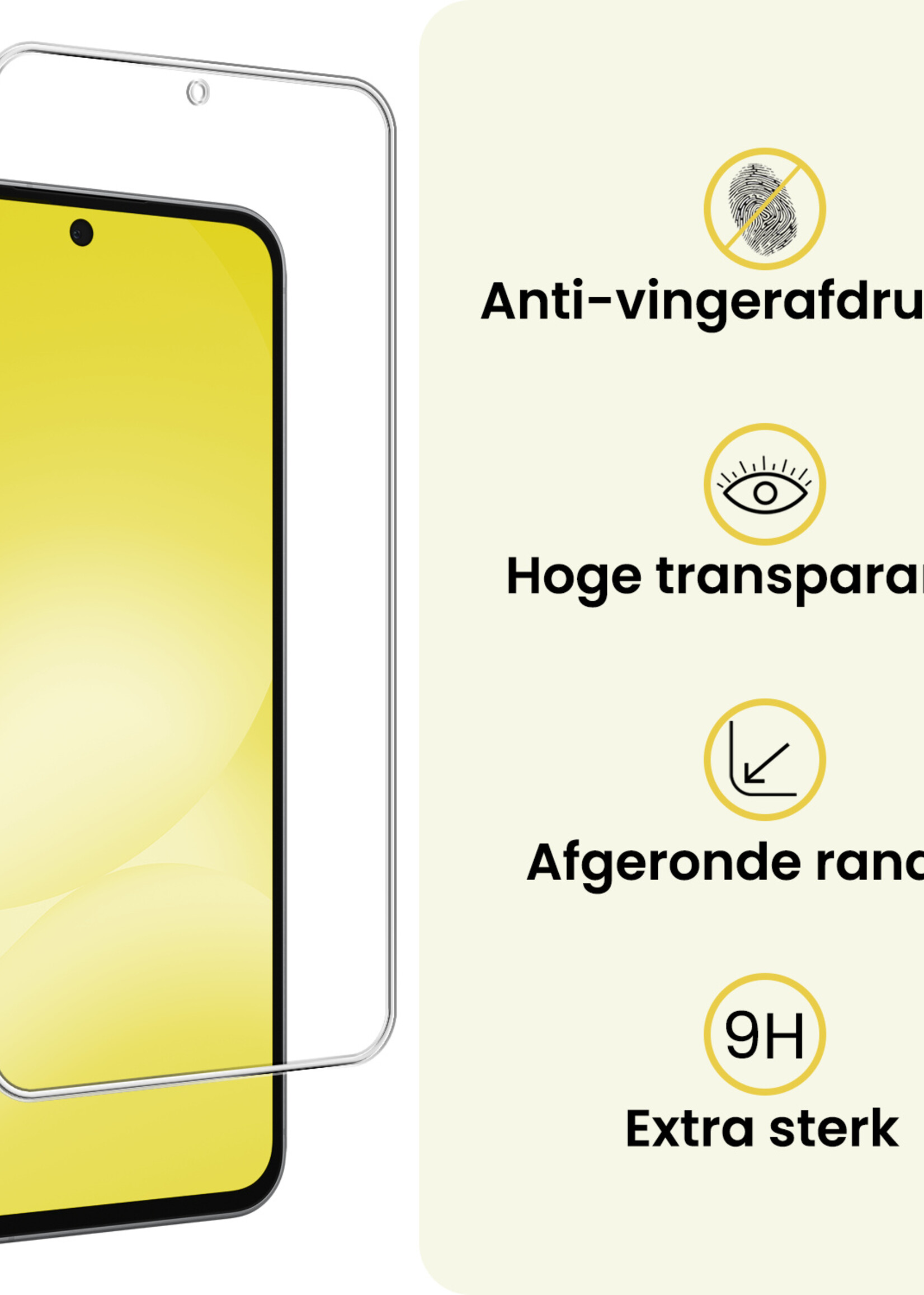 LUQ LUQ Samsung Galaxy A56 Hoesje Bookcase Met Screenprotector - Bruin