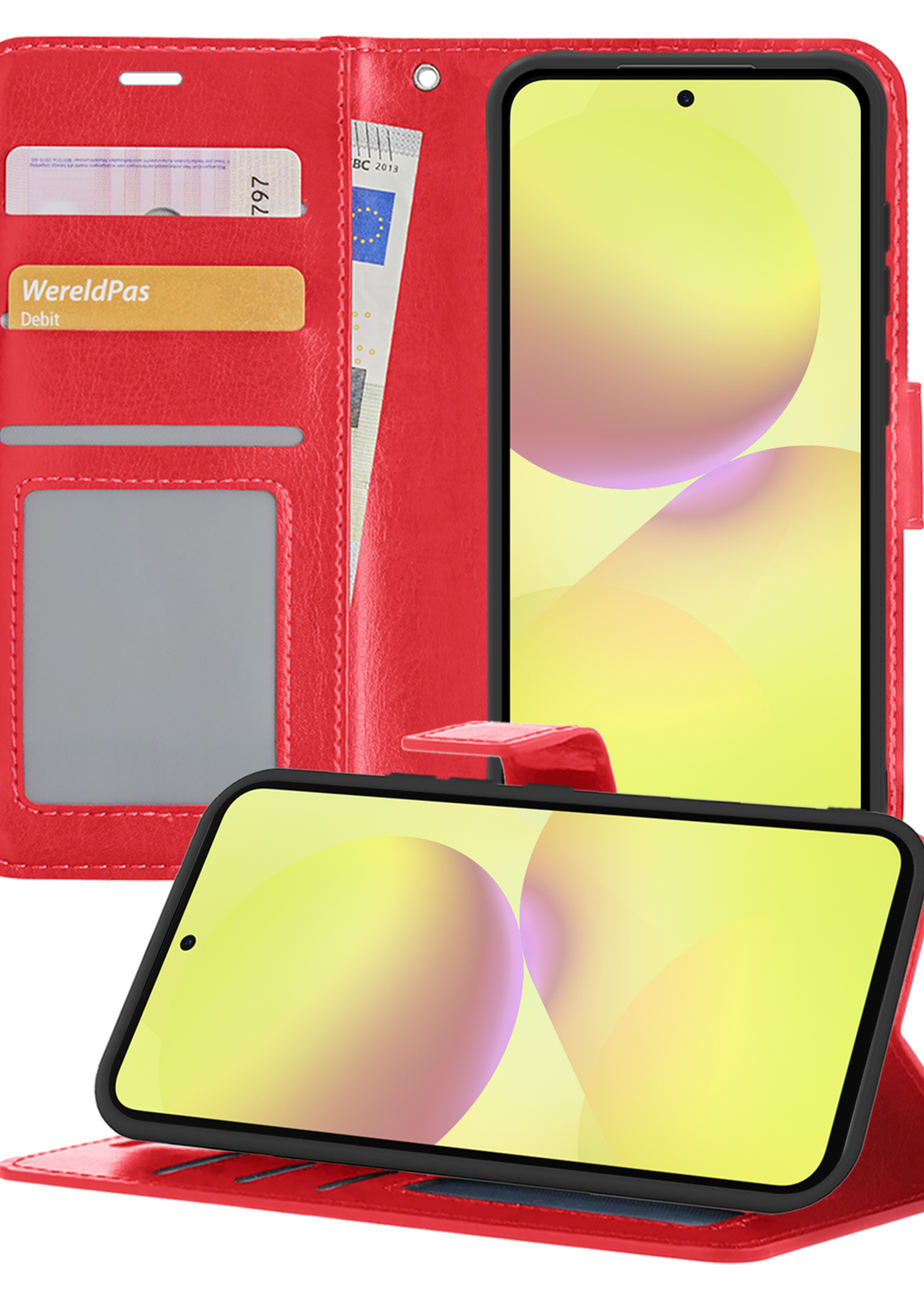 LUQ LUQ Samsung Galaxy A36 Hoesje Bookcase - Rood