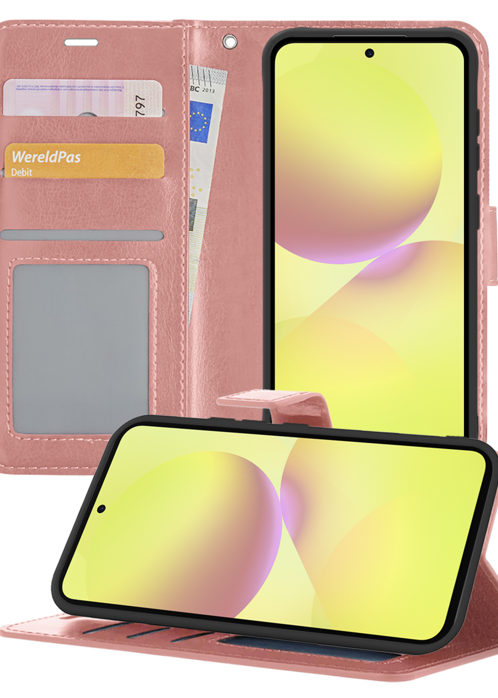 LUQ LUQ Samsung Galaxy A36 Hoesje Bookcase - Rose Goud