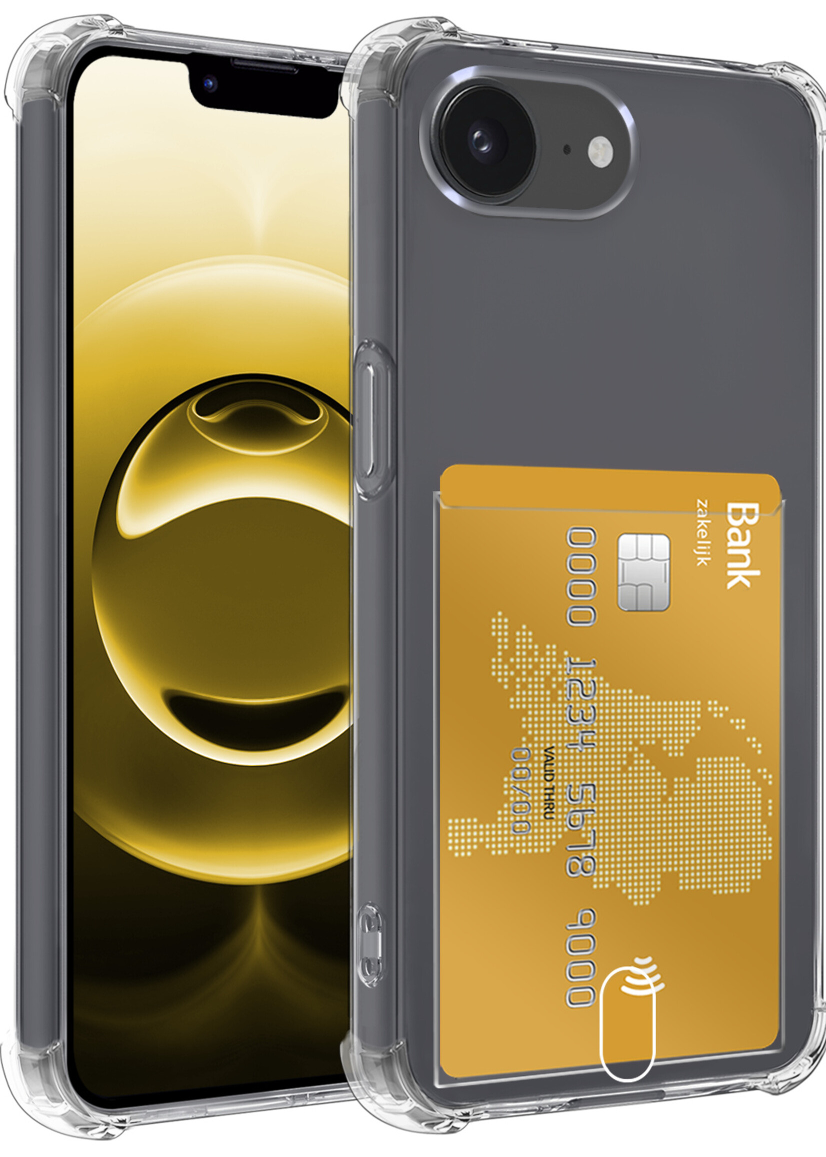 LUQ LUQ iPhone 16E Hoesje Pashouder