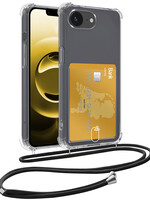 LUQ LUQ iPhone 16E Hoesje Pashouder met Koord