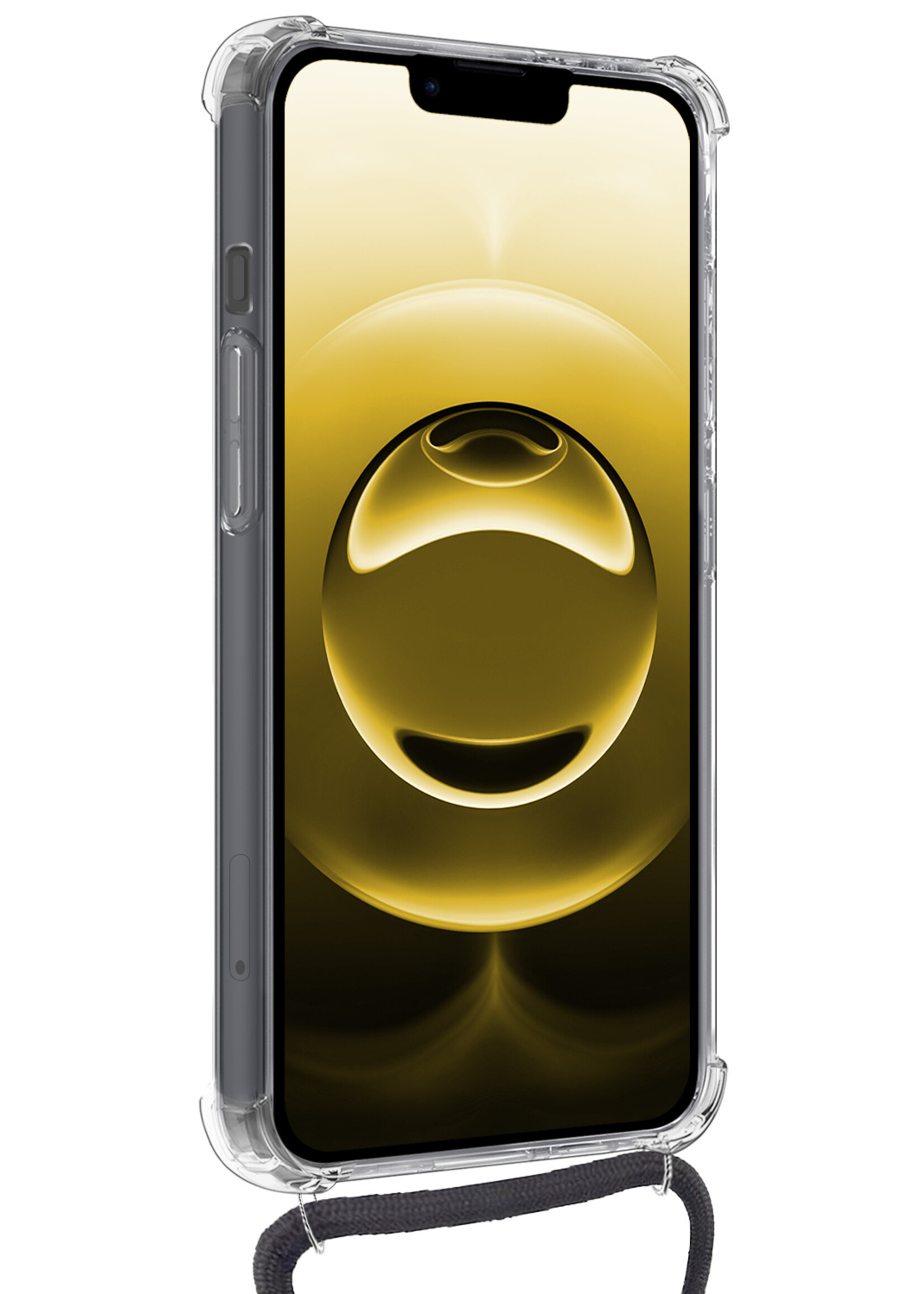 LUQ LUQ iPhone 16E Hoesje Pashouder met Koord