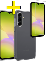 LUQ LUQ Samsung Galaxy A26 Hoesje Siliconen Met Screenprotector - Transparant