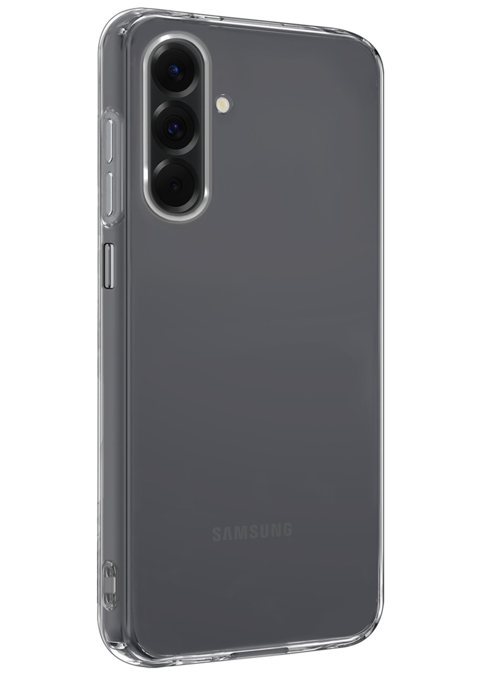 LUQ LUQ Samsung Galaxy A26 Hoesje Siliconen Met Screenprotector - Transparant