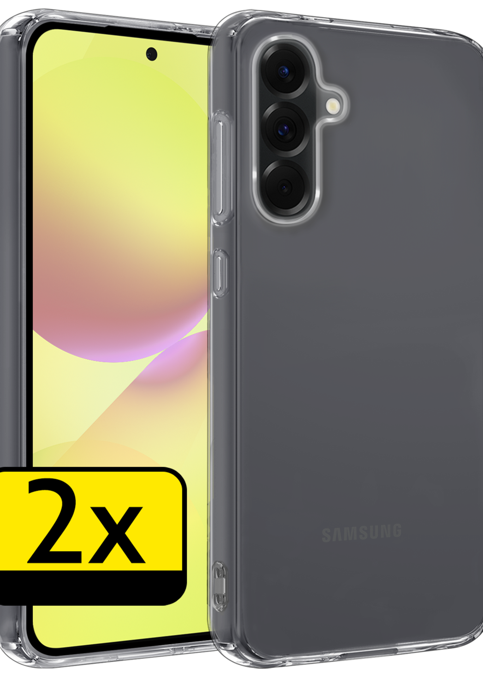 LUQ LUQ Samsung Galaxy A36 Hoesje Siliconen - Transparant - 2 PACK