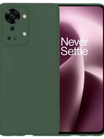 LUQ LUQ OnePlus Nord 2T Hoesje Siliconen - Donkergroen