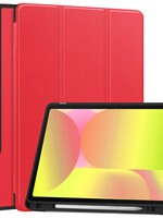 LUQ LUQ Samsung Galaxy Tab S10 FE Hoesje Met Uitsparing S Pen - Rood