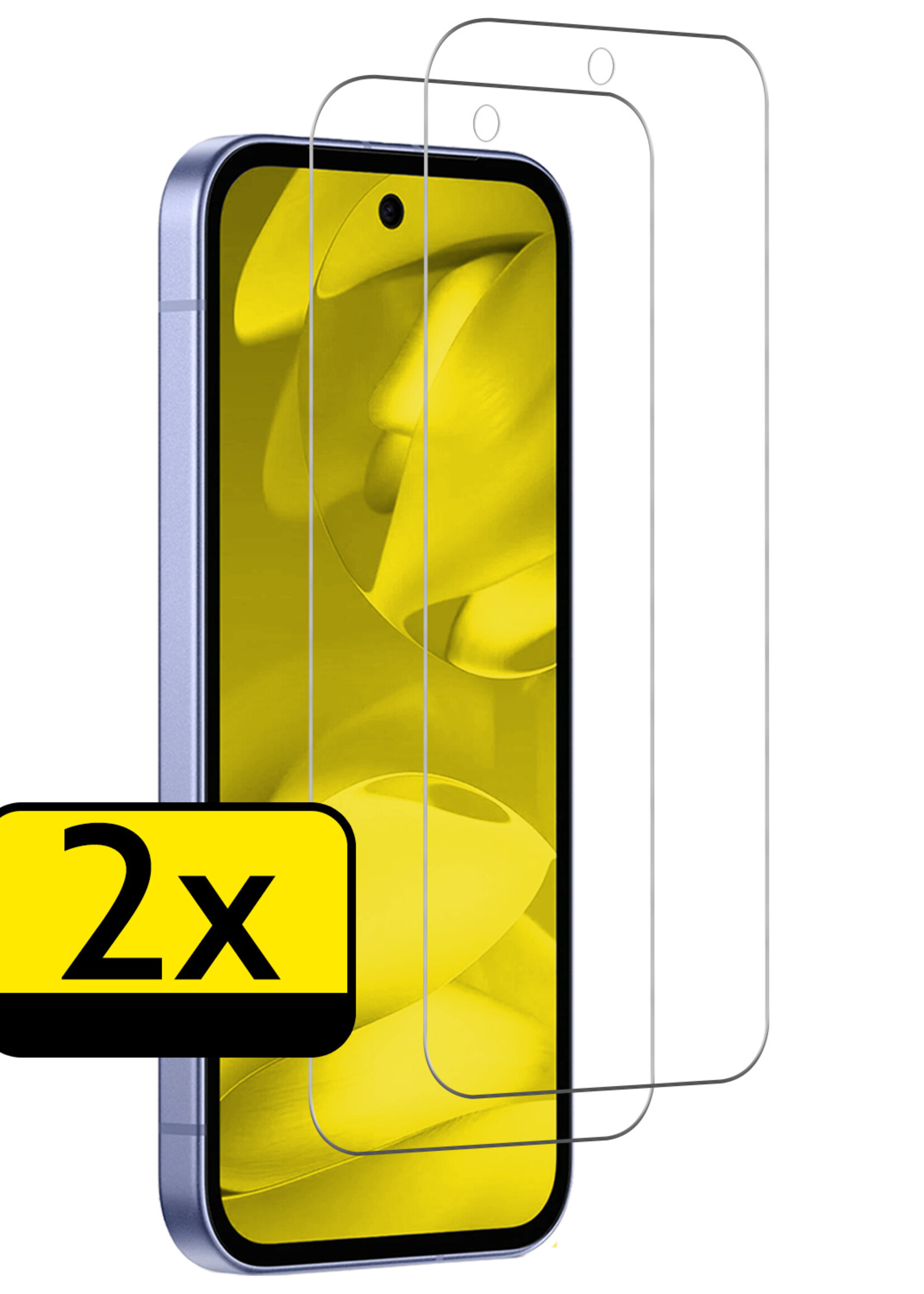 LUQ LUQ Google Pixel 9a Screenprotector Glas - 2 PACK