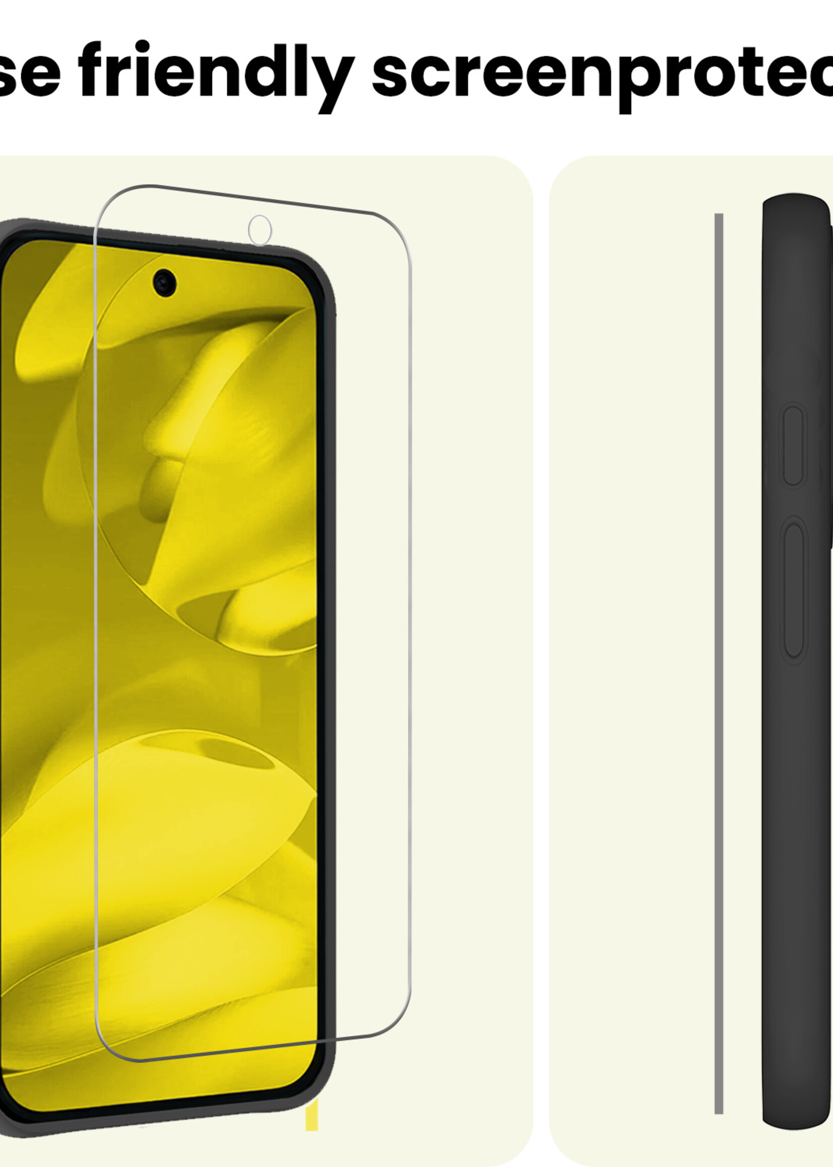 LUQ LUQ Google Pixel 9a Screenprotector Glas - 2 PACK