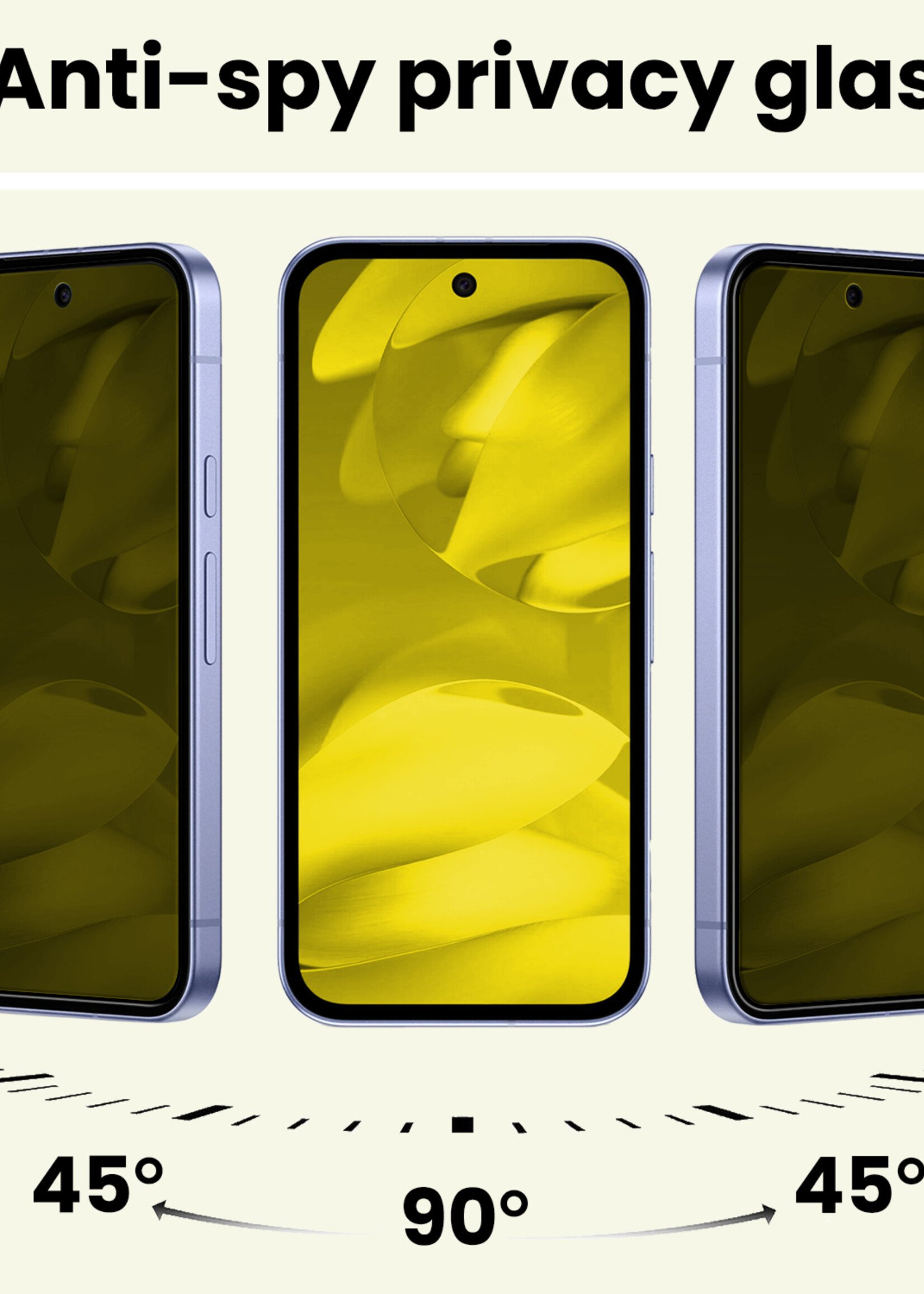 LUQ LUQ Google Pixel 9a Screenprotector Glas Privacy