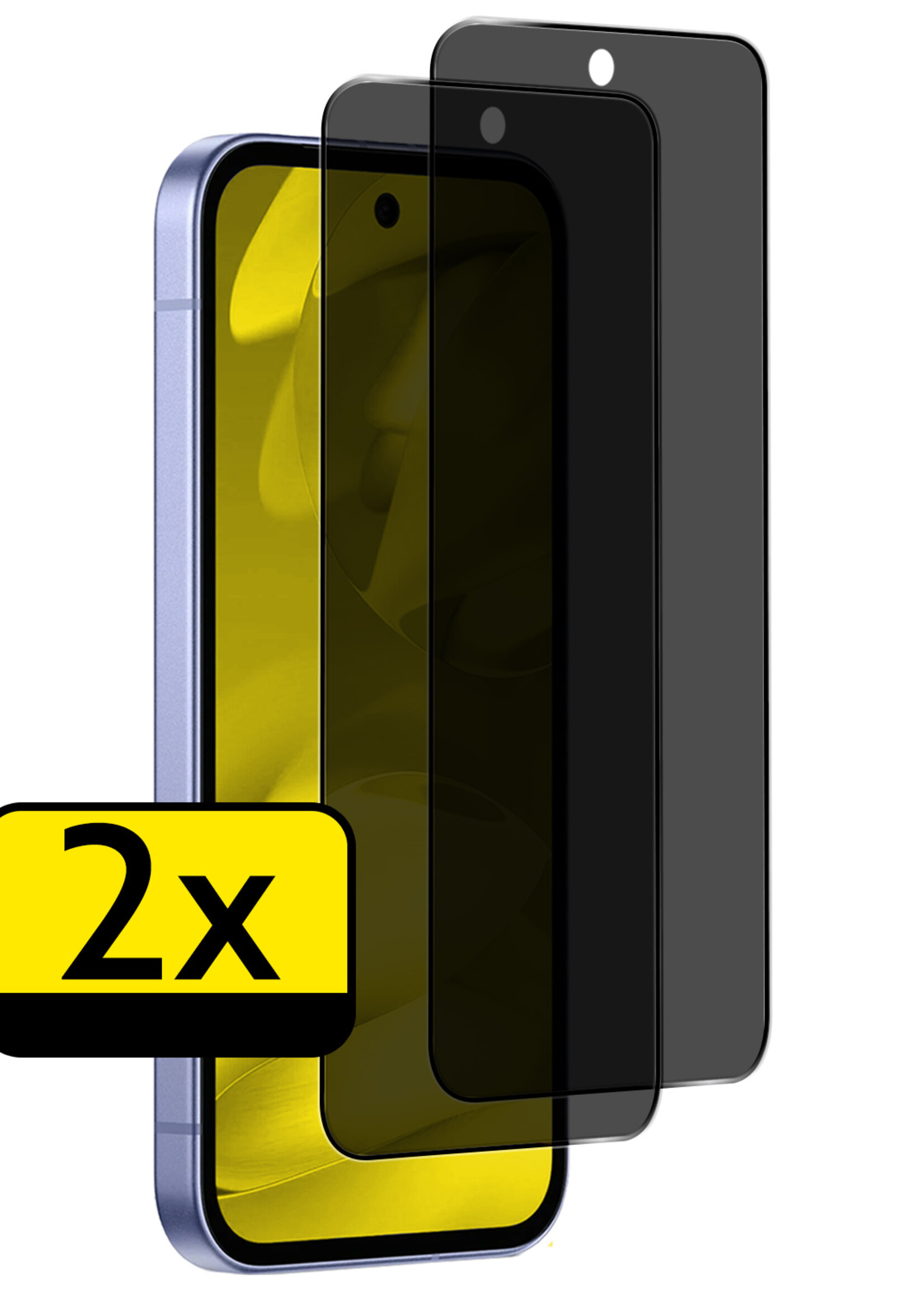 LUQ LUQ Google Pixel 9a Screenprotector Glas Privacy - 2 PACK