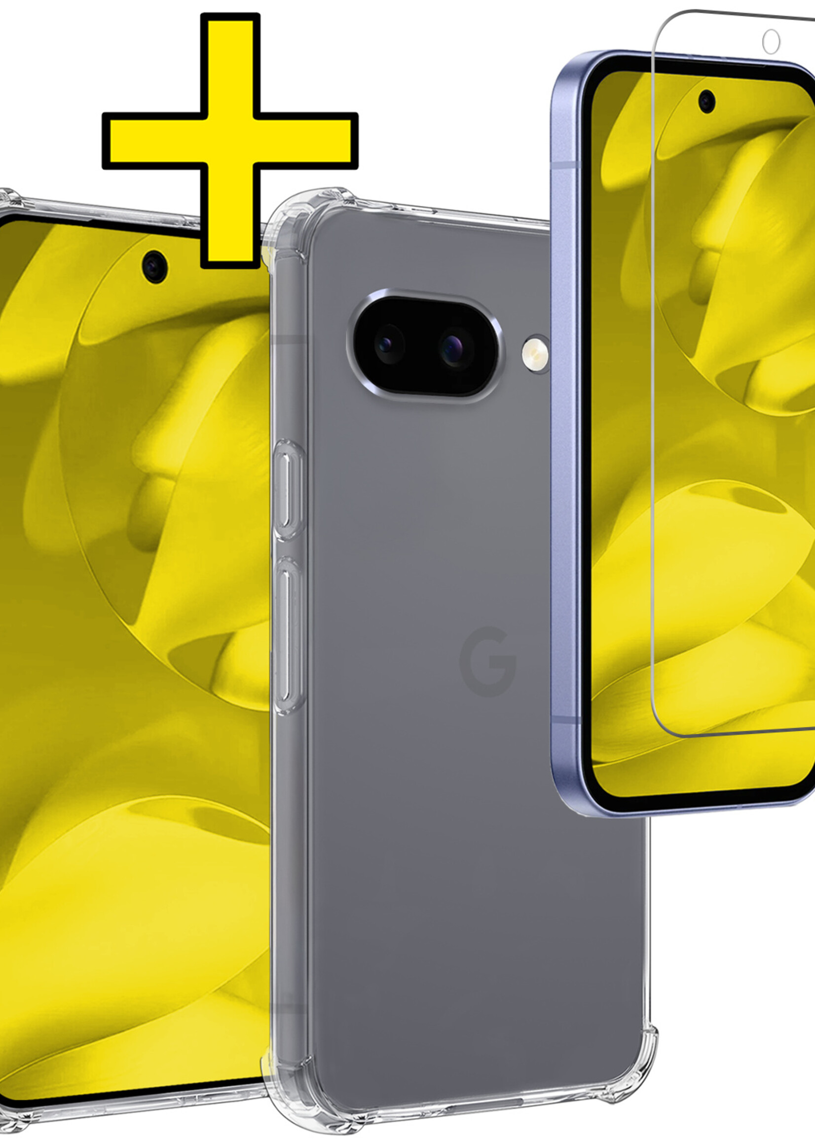 LUQ LUQ Google Pixel 9a Hoesje Shockproof Met Screenprotector